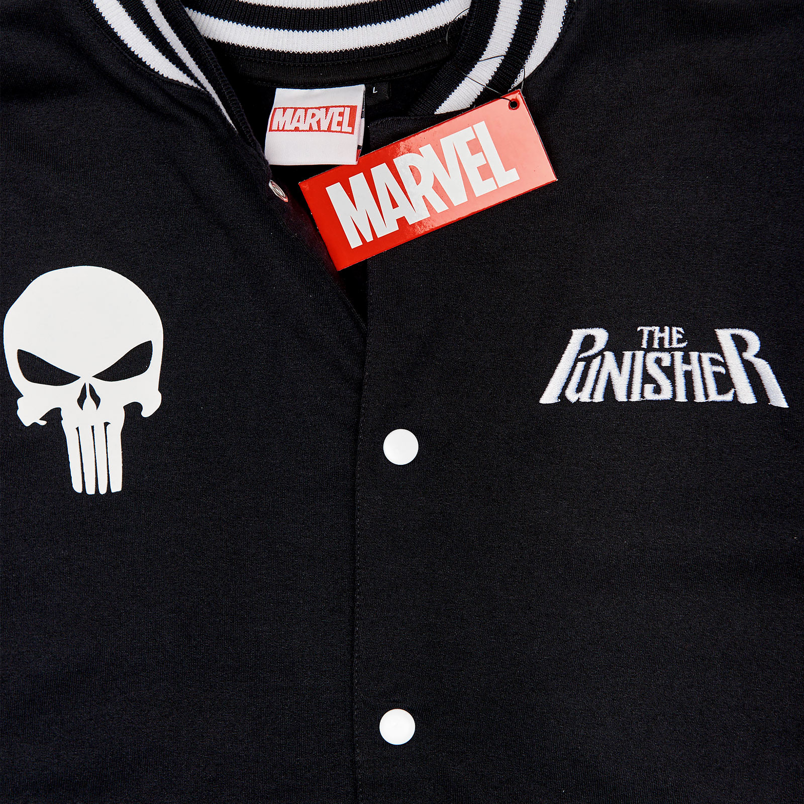 Punisher - Skull College Jacket black-grey