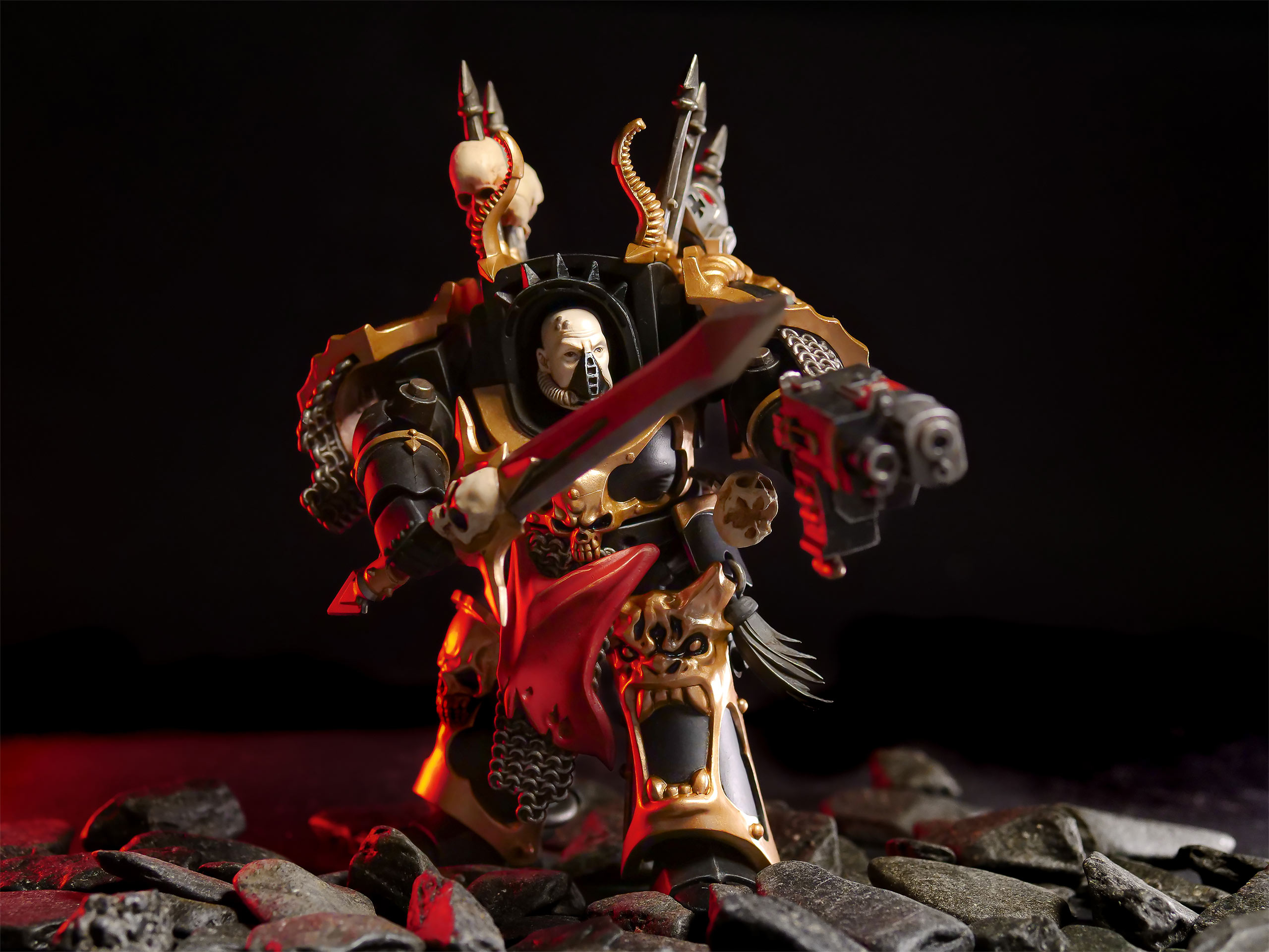Warhammer 40k - Black Legion Brother Gnarl Actiefiguur