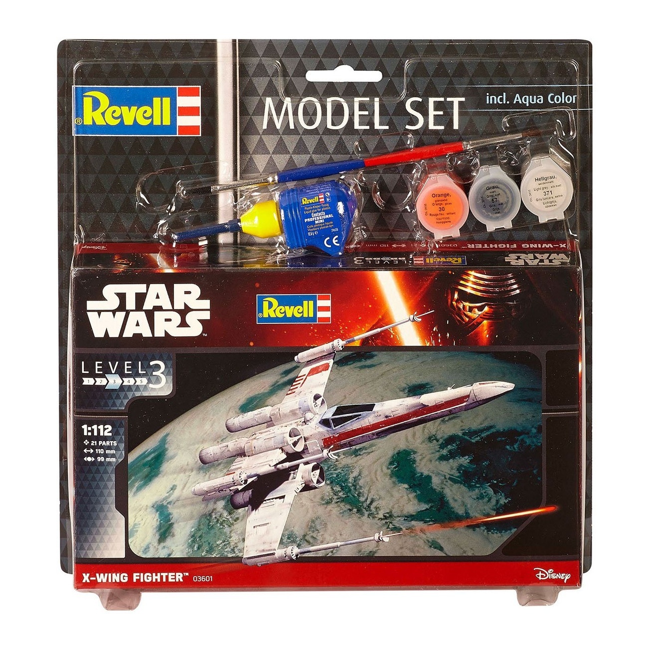 Star Wars Modellbausatz 1/112 Model Set X-Wing Fighter 11 cm