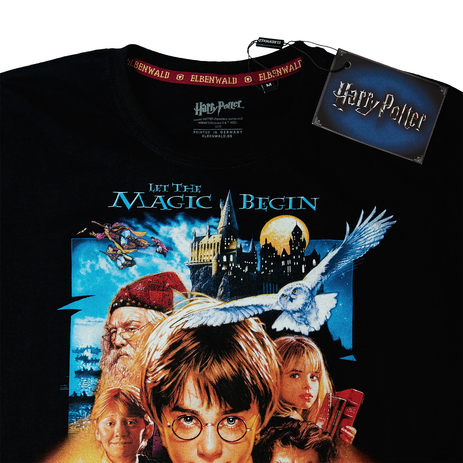 Harry Potter - T-shirt Poster Pierre Philosophale Noir
