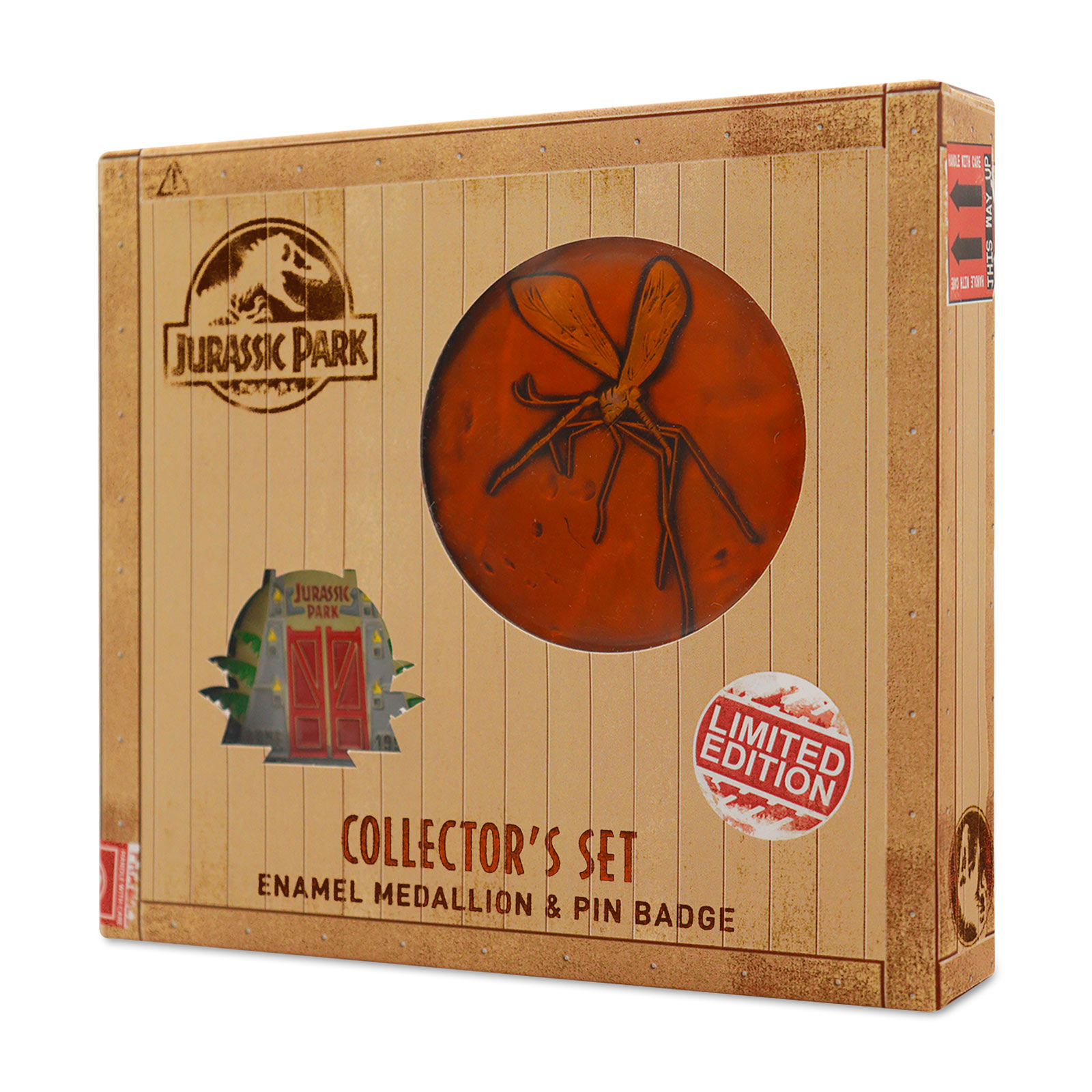 Jurassic Park - Scatola regalo Medaglione e Pin edizione limitata