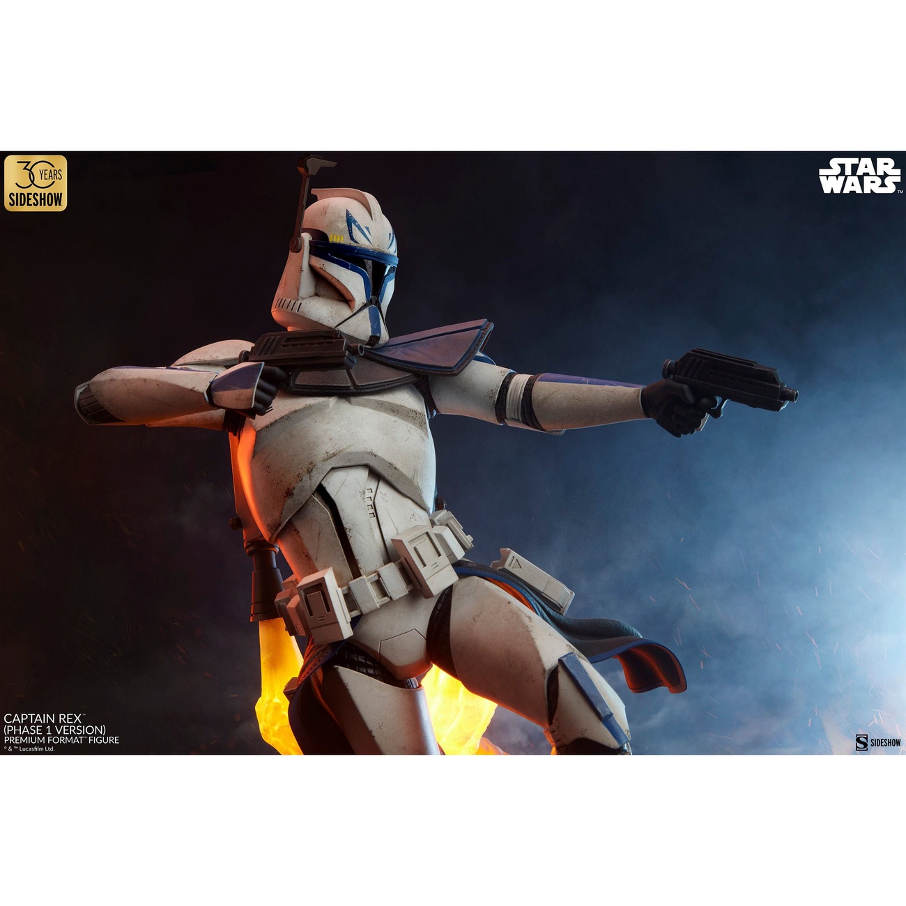 Star Wars Figura Premium Format Captain Rex (Versión Fase 1) Sideshow Exclusive 68 cm