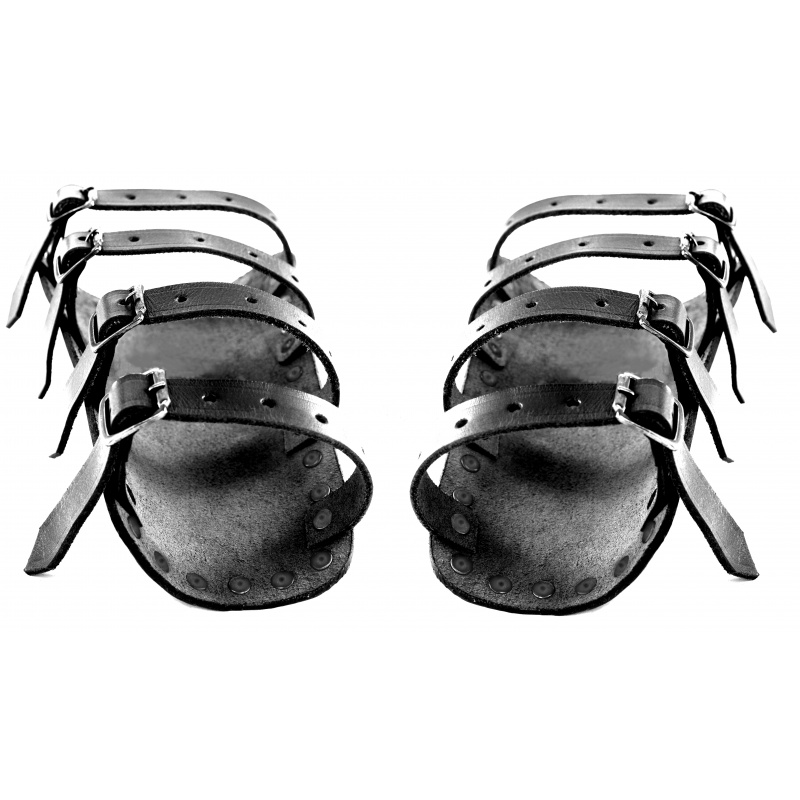 Medeltida läderarmskena Mar svart