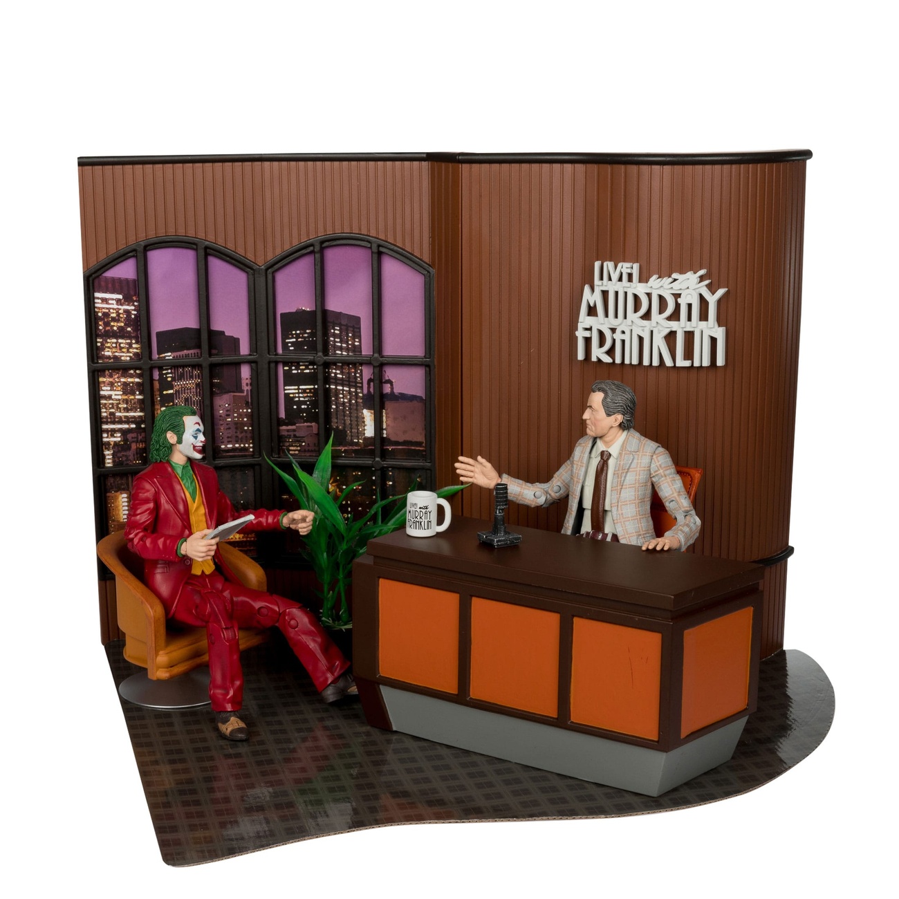 Joker DC Multiverse (película Joker) Figura de acción Deluxe de coleccionista The Joker (Live with Murray Franklin) Edición limitada 18