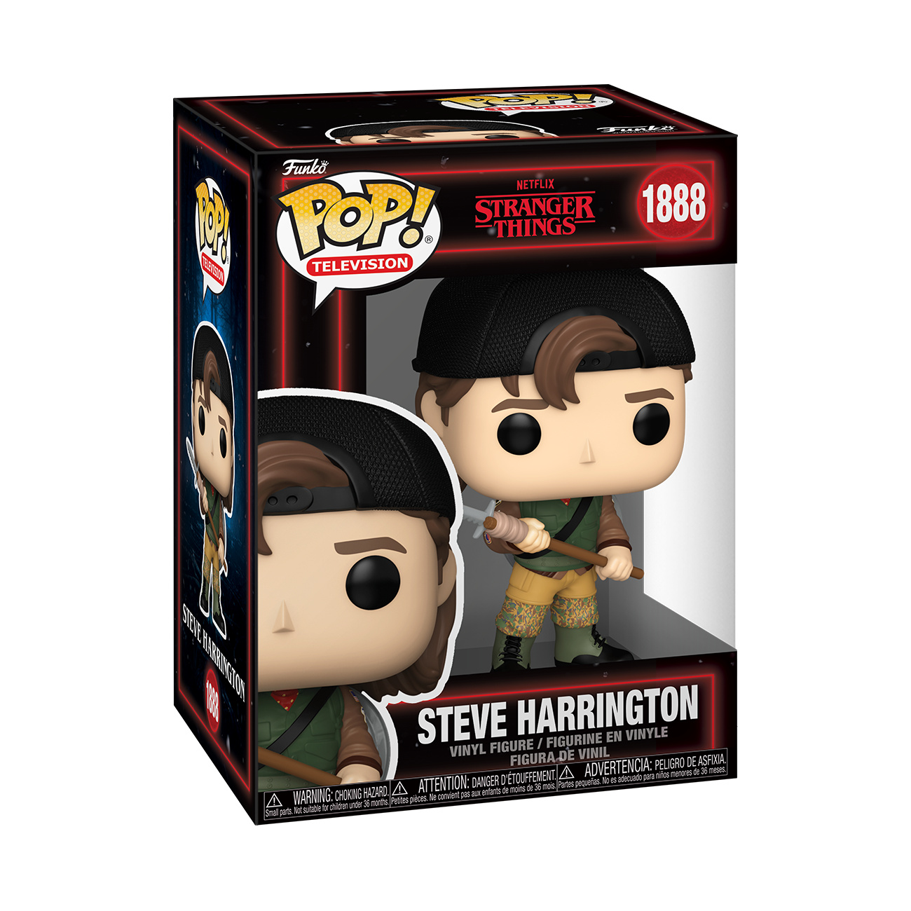 Stranger Things - Figurine Funko Pop Steve avec Lance