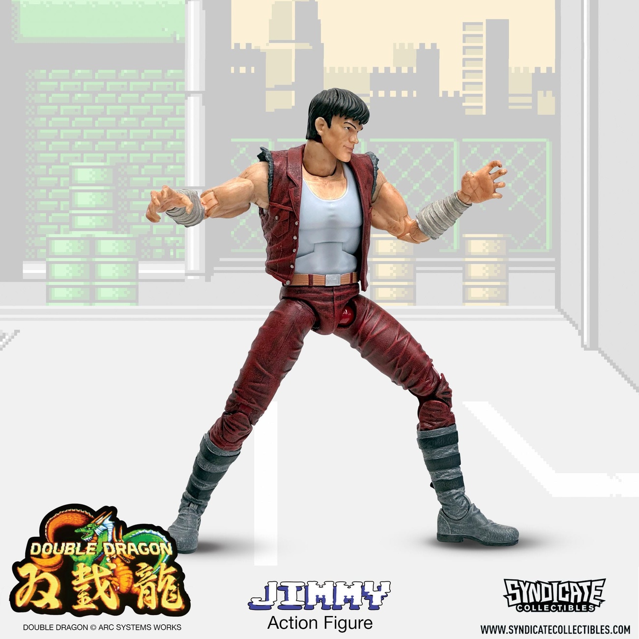 Double Dragon Figura de Acción Deluxe 1/12 Jimmy 18 cm