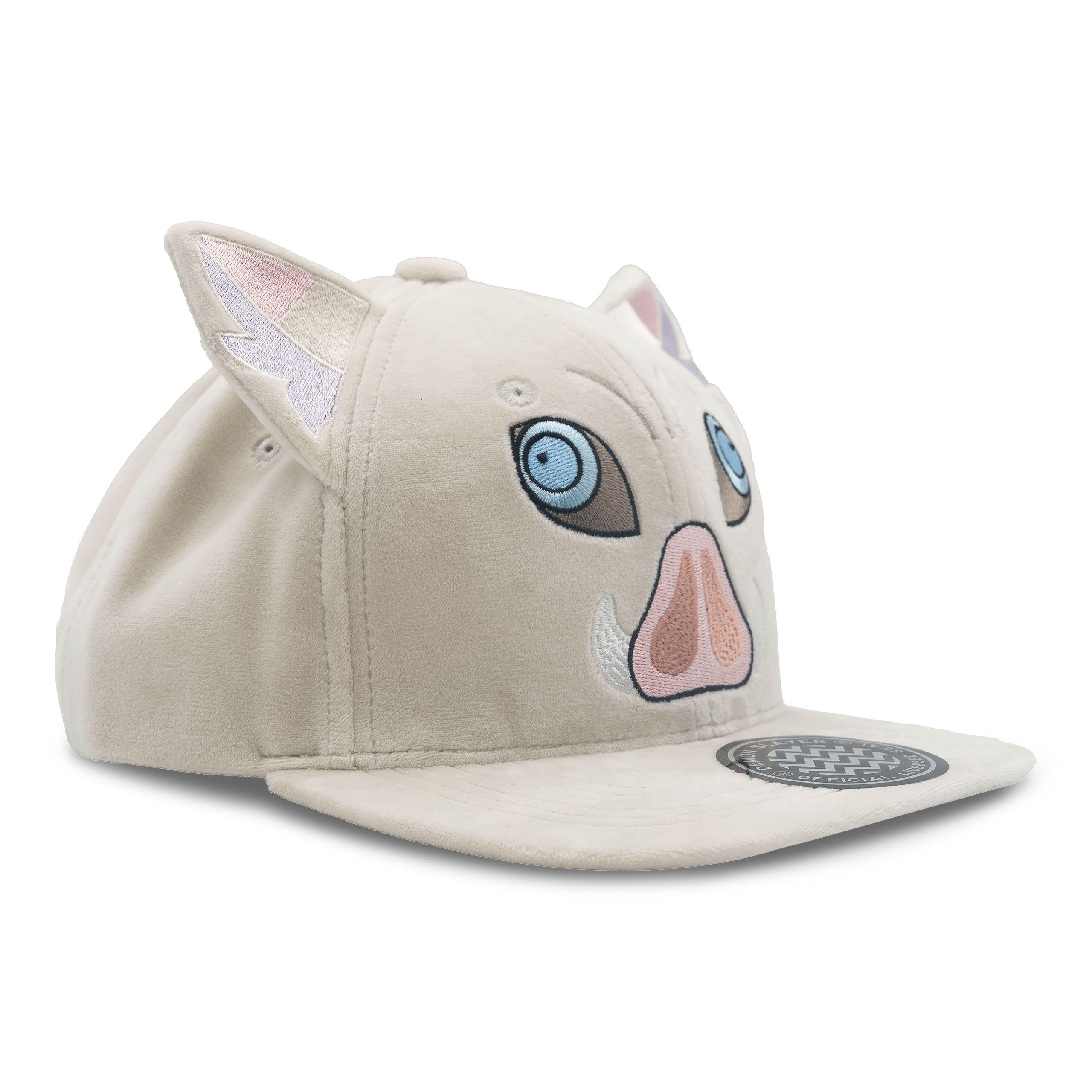 Demon Slayer - Casquette Snapback en peluche pour cosplay d'Inosuke