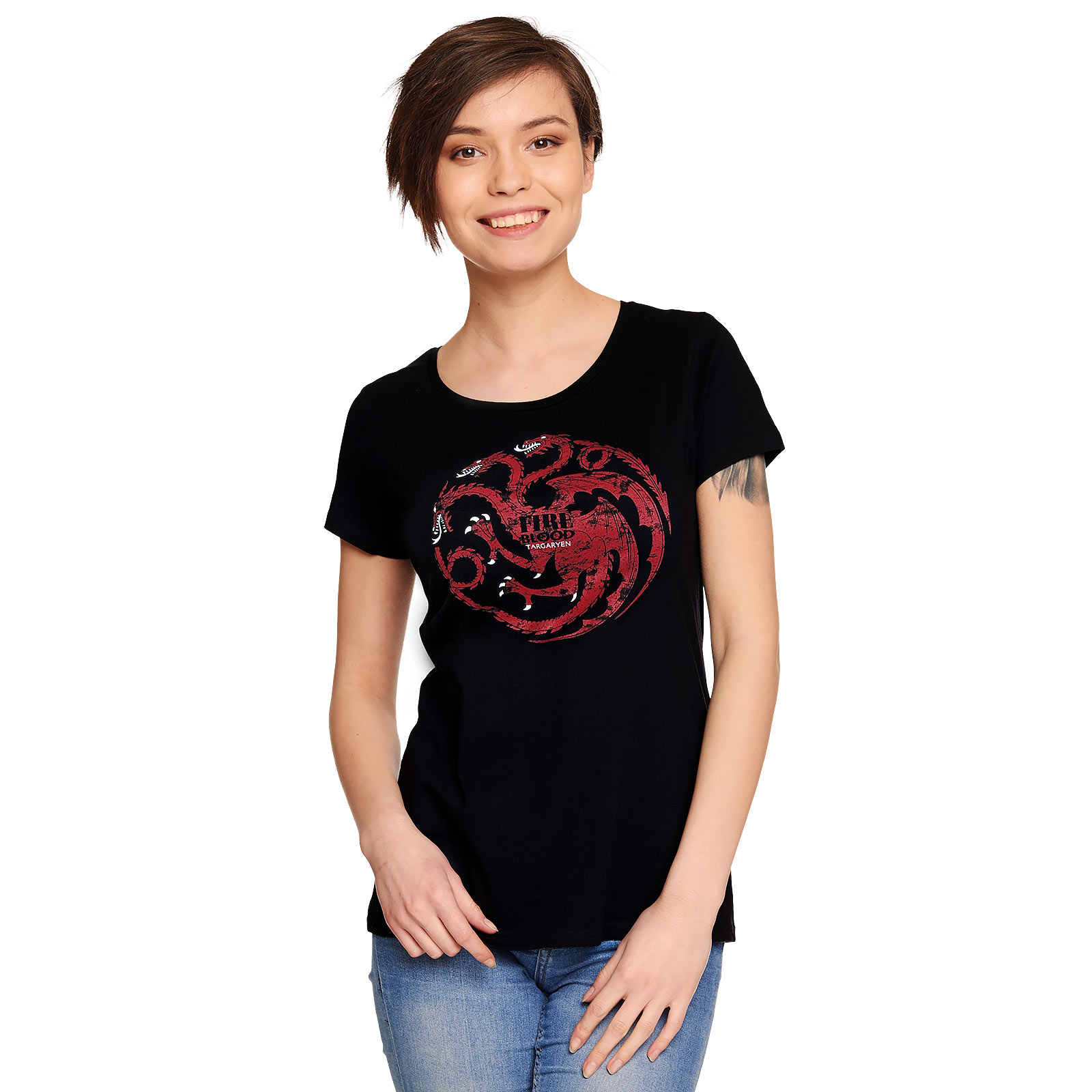 Game of Thrones - T-shirt femme blason de la Maison Targaryen