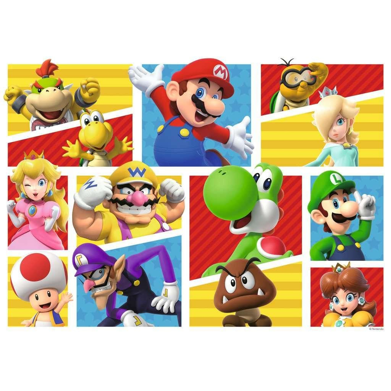 Super Mario Giant Floor Puzzle Mario’s Friends and Foes (125 Pieces)