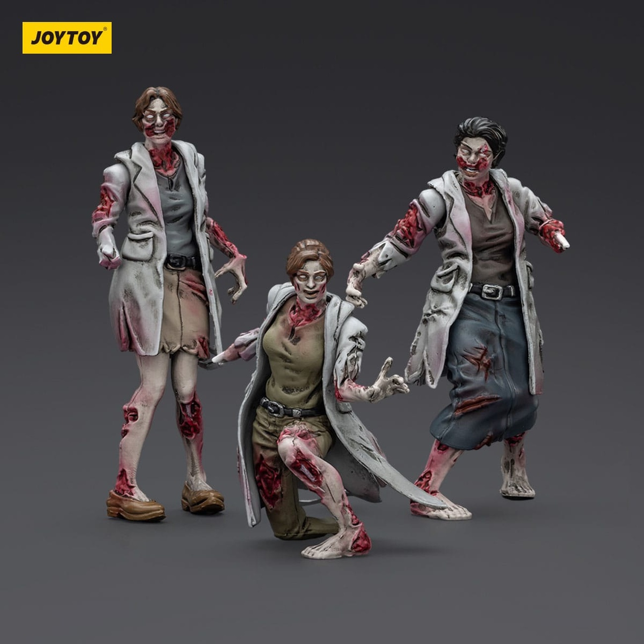 Zombie Dark Source actionfigurer 3-pack Medics 8 cm