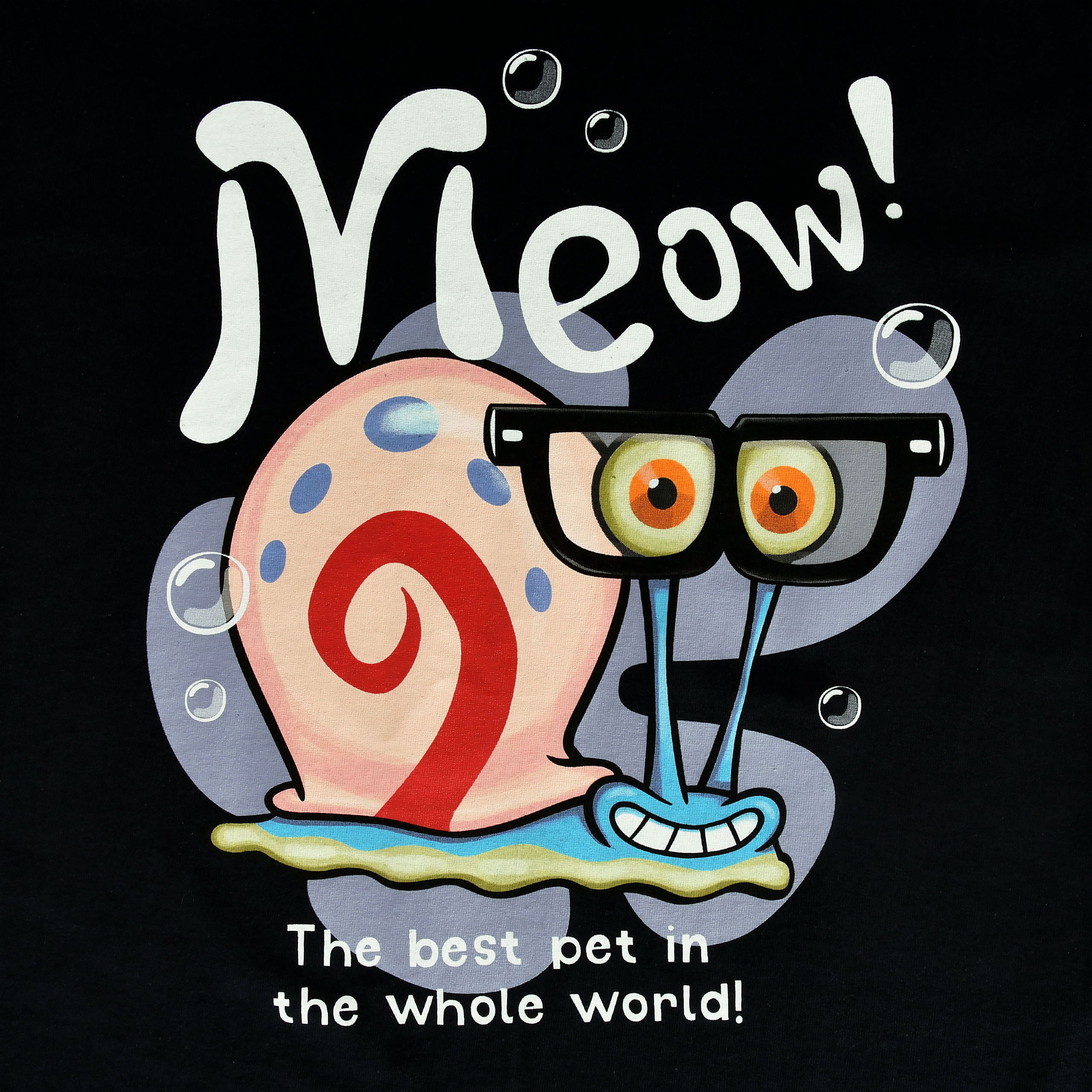 SpongeBob - Gary Meow! T-shirt zwart