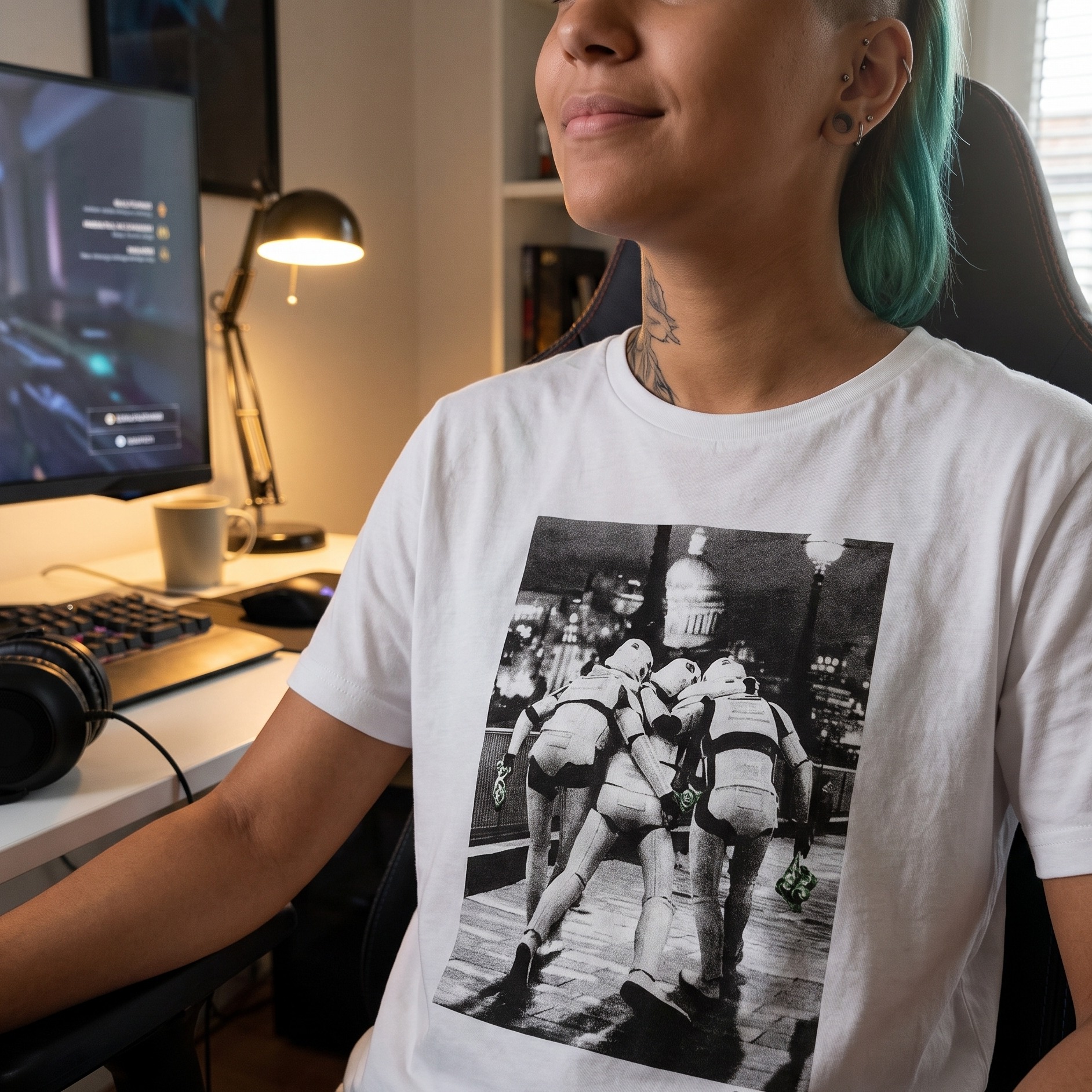 Imperial Fighters at Night T-shirt för Star Wars-fans
