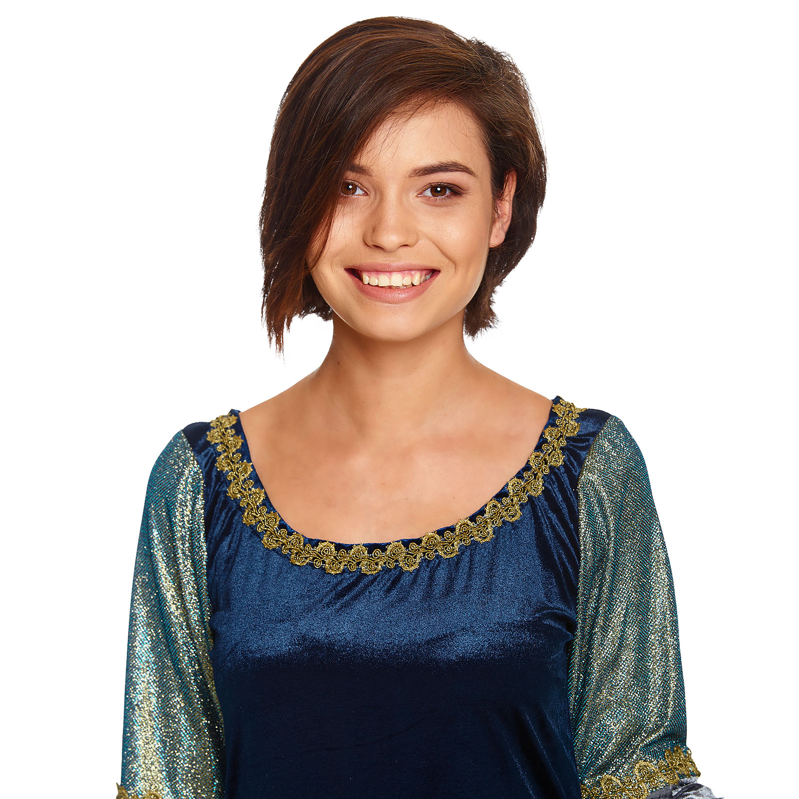 Robe elfique bleu-or
