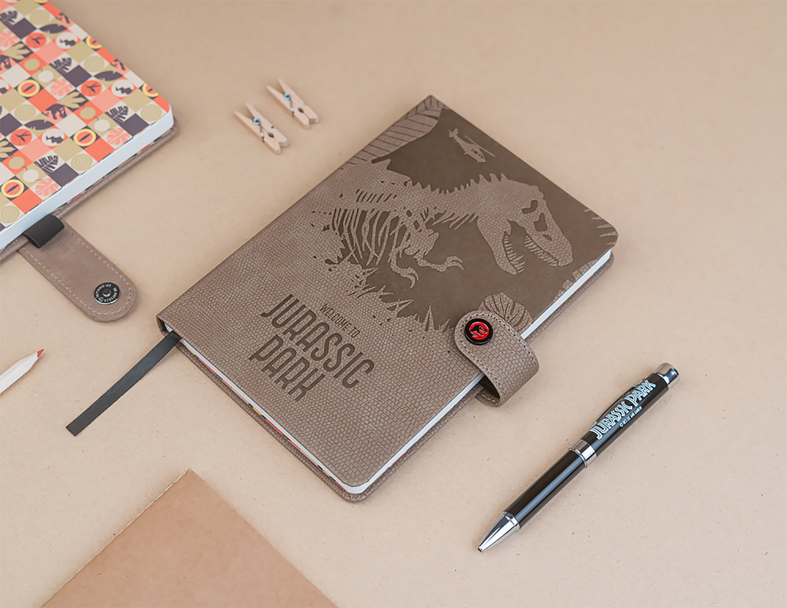 Jurassic Park - Carnet de notes A5 avec stylo à bille