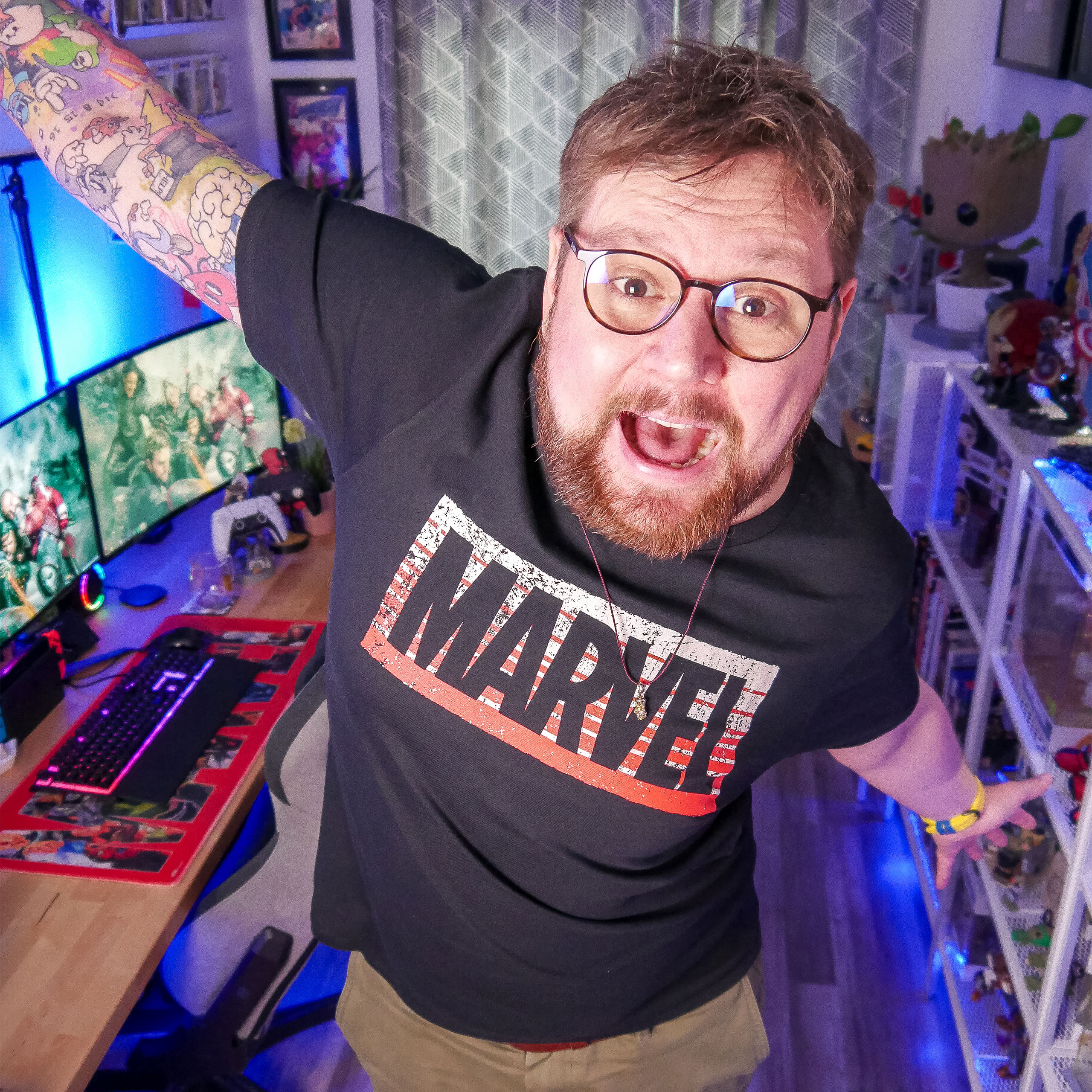 Marvel - Guardians Logo Shirt black