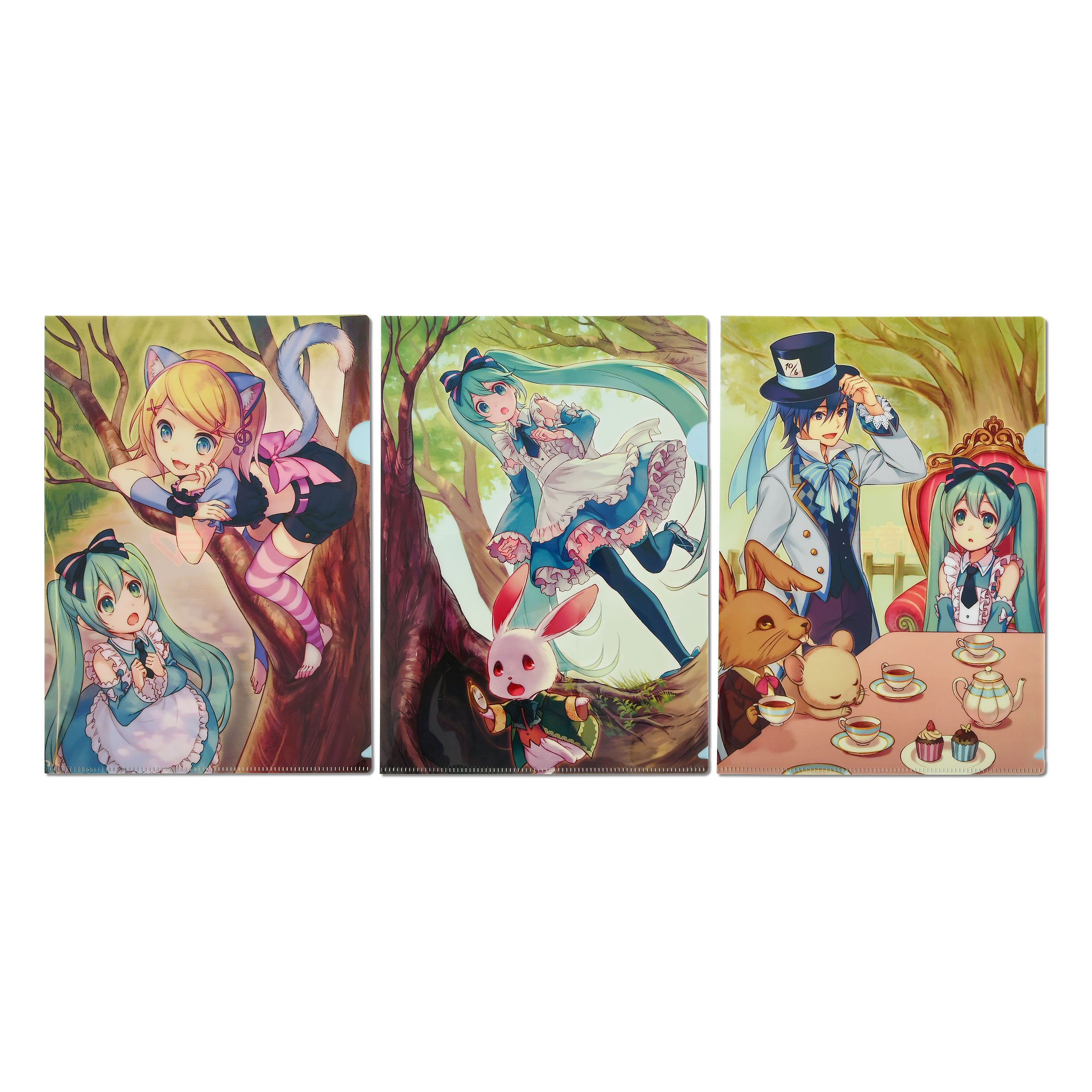 Vocaloid - Ensemble de 3 pochettes de documents Hatsune Miku
