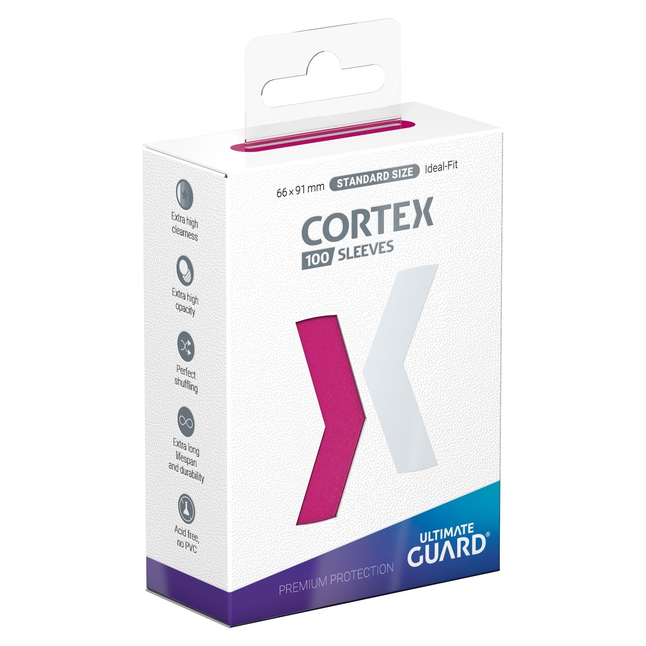 Ultimate Guard Cortex Protèges-cartes Taille Standard (100) - Rose
