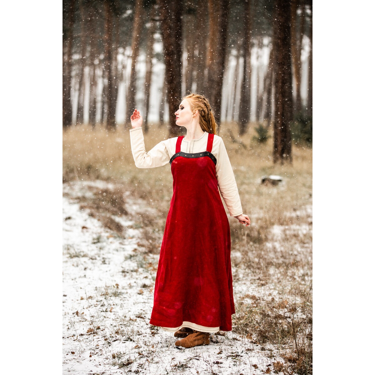 Medieval Viking Overdress Alena red