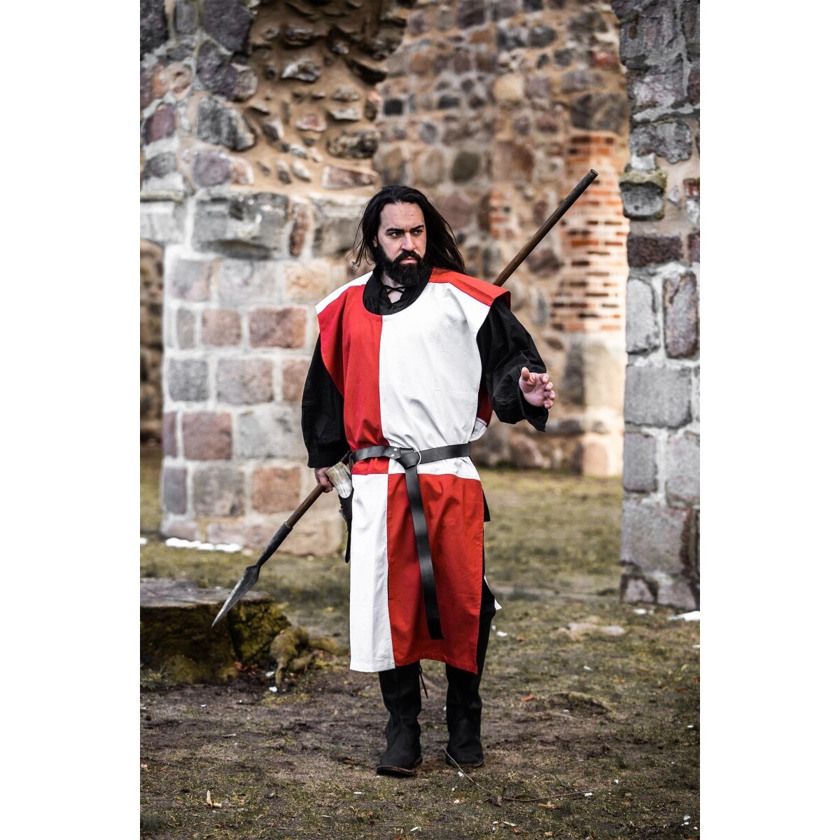 Medieval Tabard White-Red | Elbenwald