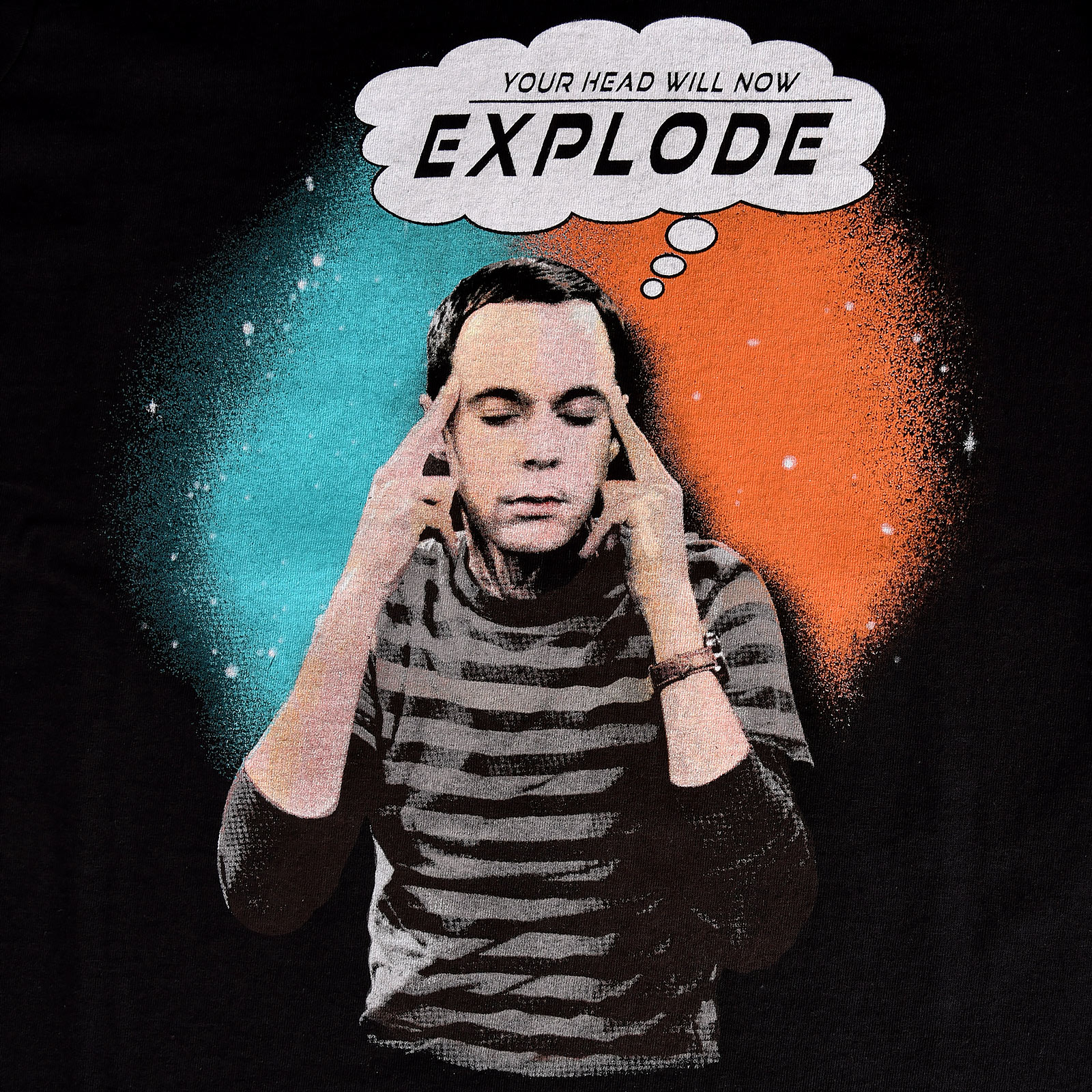 Big Bang Theory - Sheldon Explode Dames T-Shirt Zwart