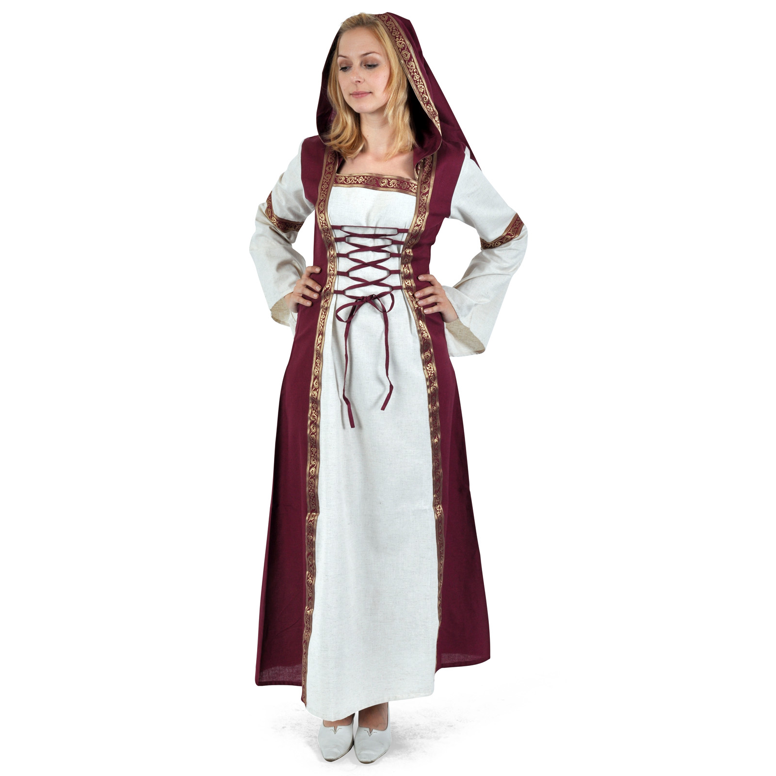 Chiara Medieval Dress natural-red