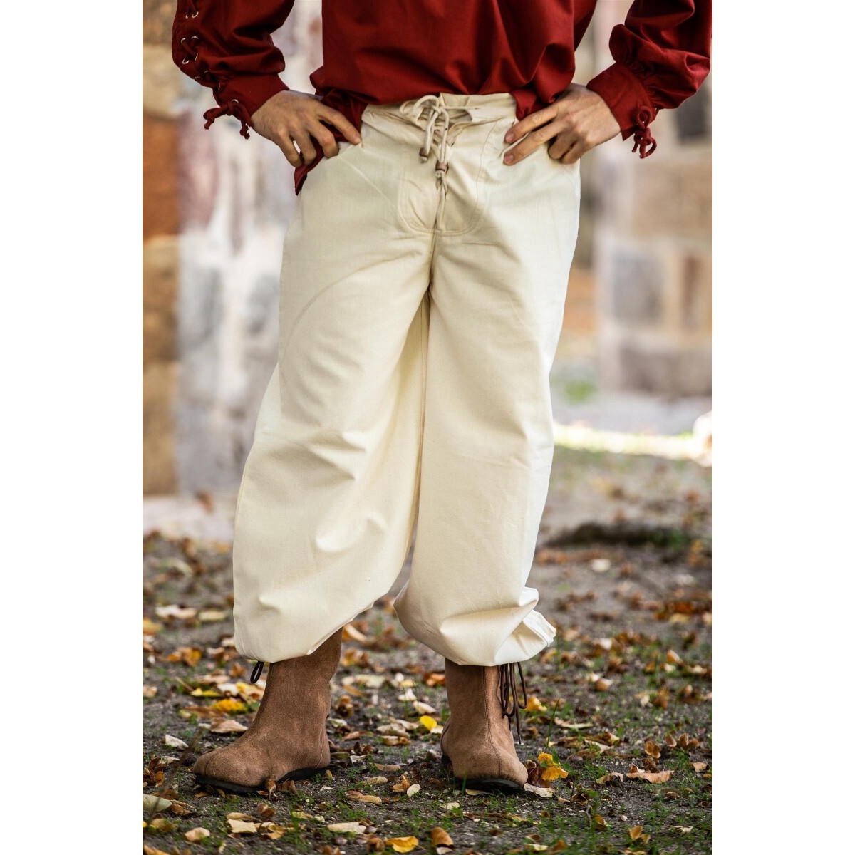 Pantaloni medievali Gerold beige