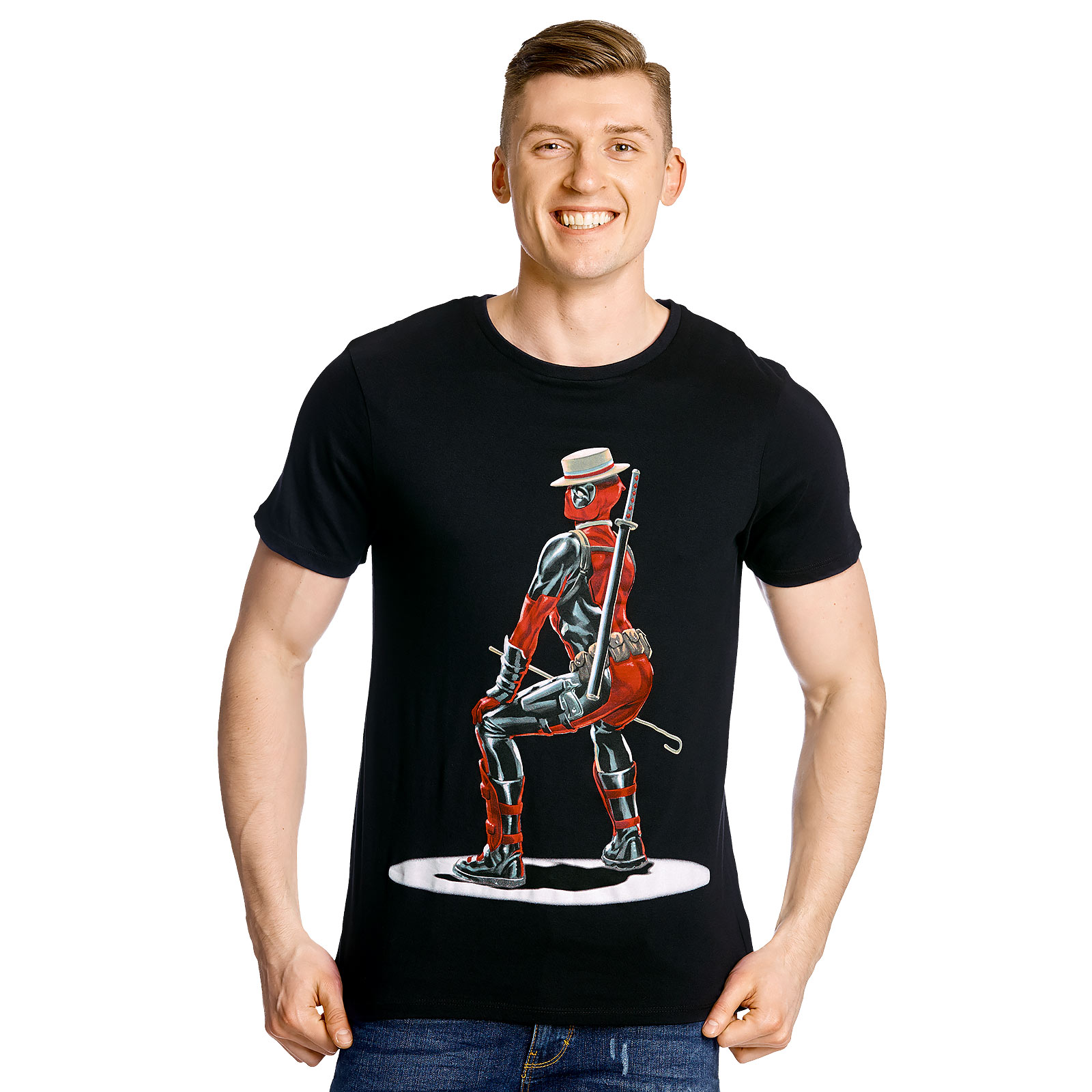 Deadpool - T-shirt d'artiste noir