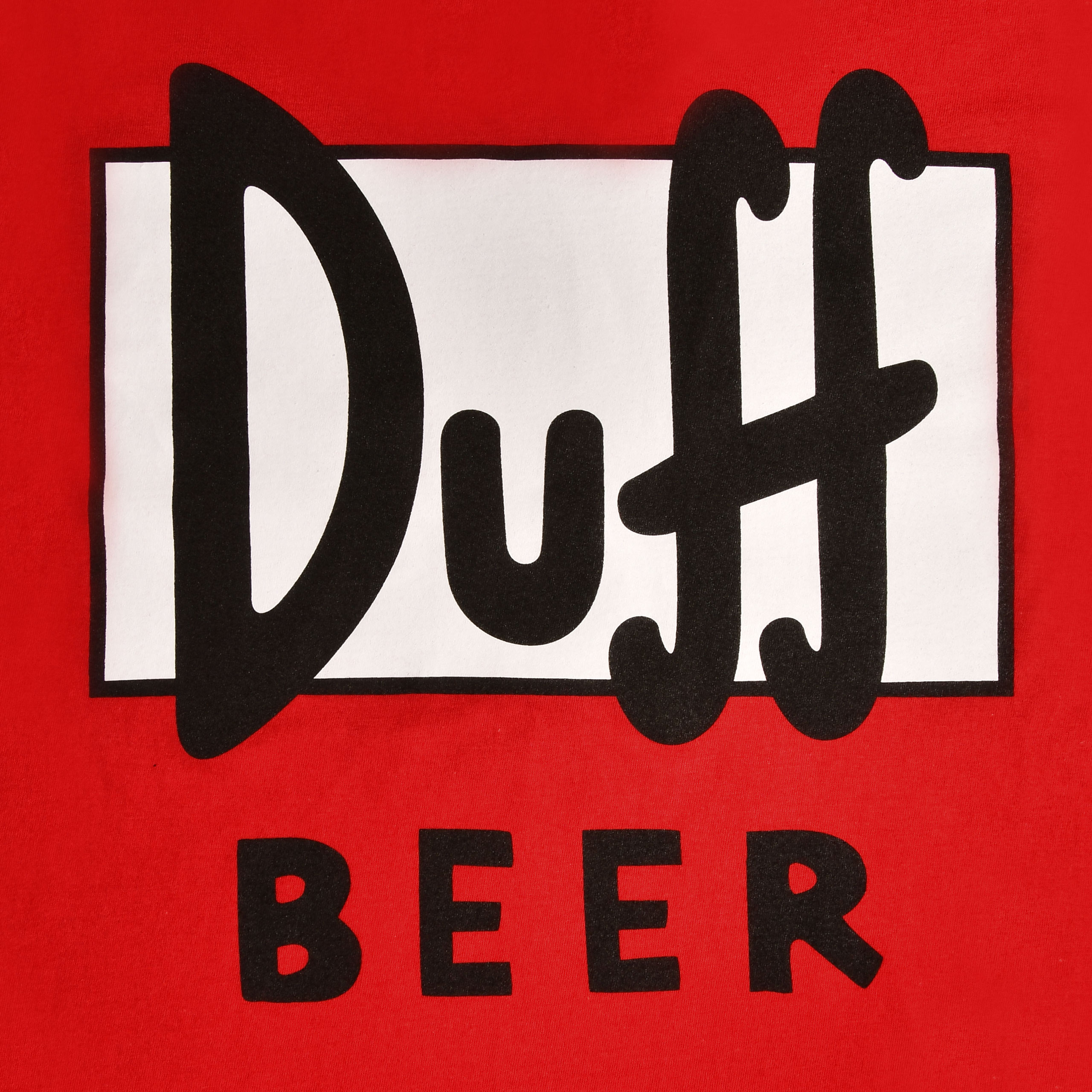 Duff Beer Logo T Shirt Red The Simpsons Elbenwald