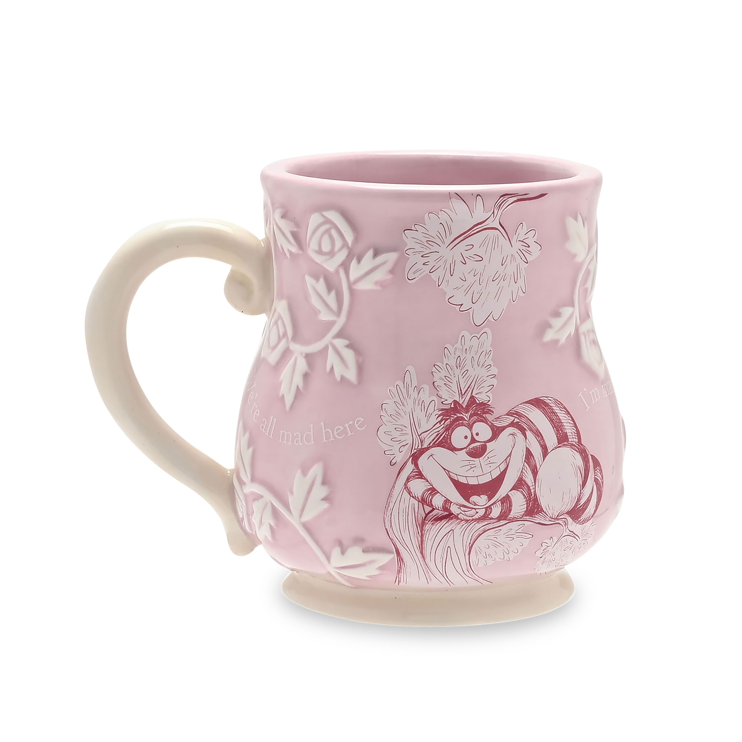 Alice im Wunderland - Grinsekatze Relief Tasse