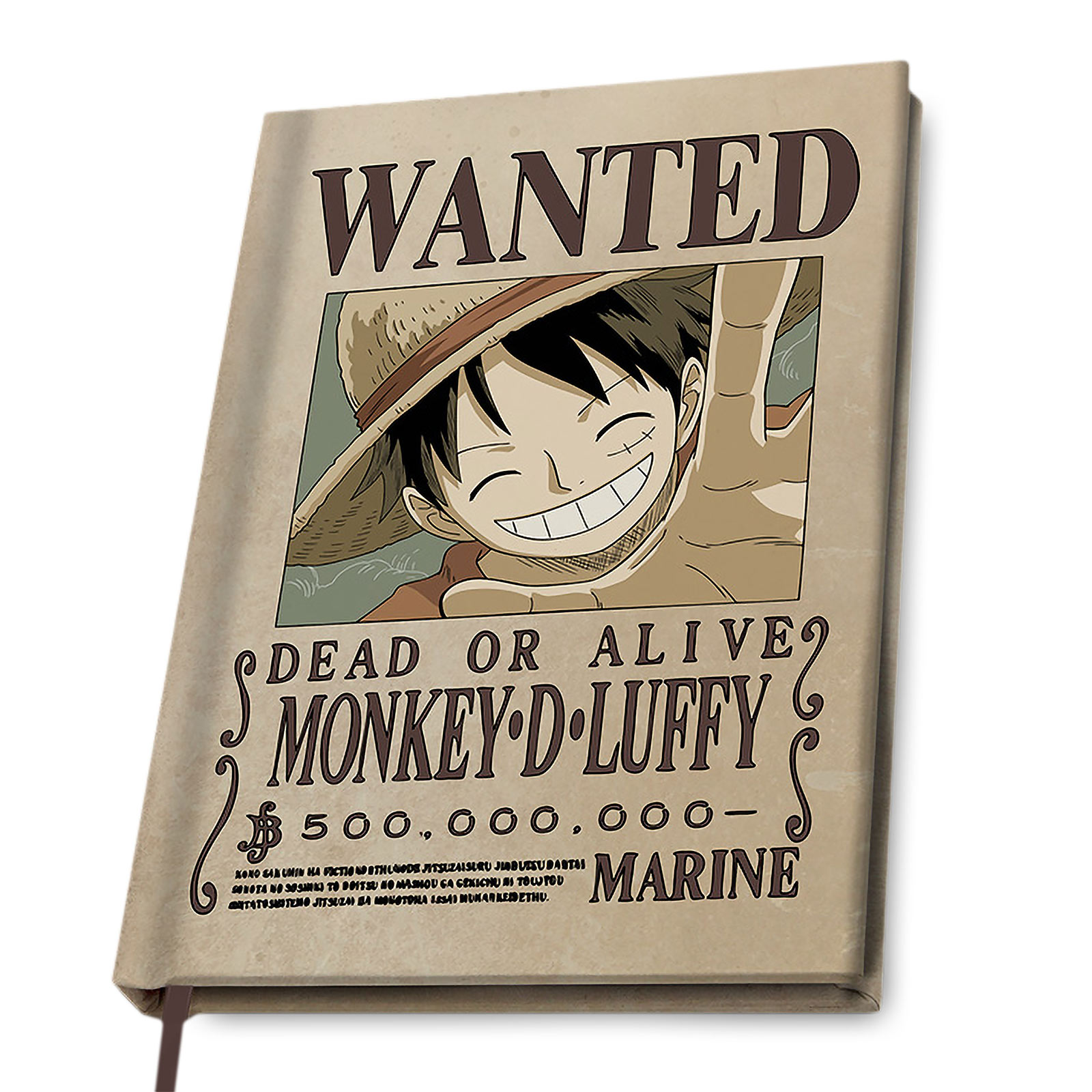 One Piece - Wanted Luffy A5 Notitieboek