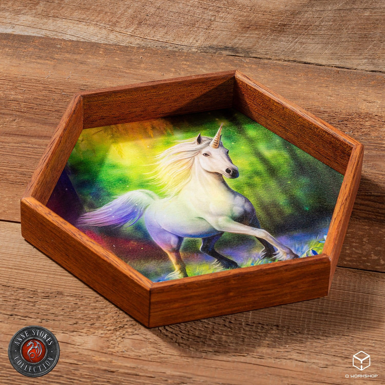 Anne Stokes Bandeja para Dados Chase The Rainbow 20 cm