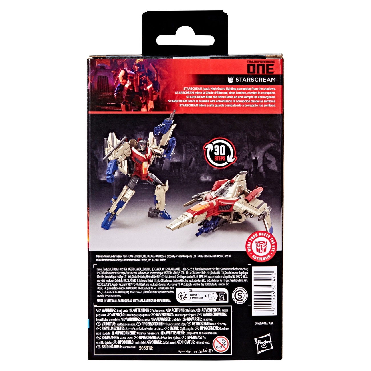 Transformers One Studio Series Deluxe Class Action Figure Starscream 11 cm