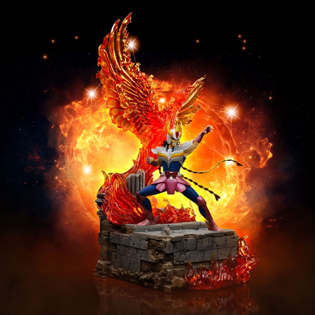 Saint Seiya Statua Deluxe Art Scale 1/10 Phoenix Ikki 41 cm