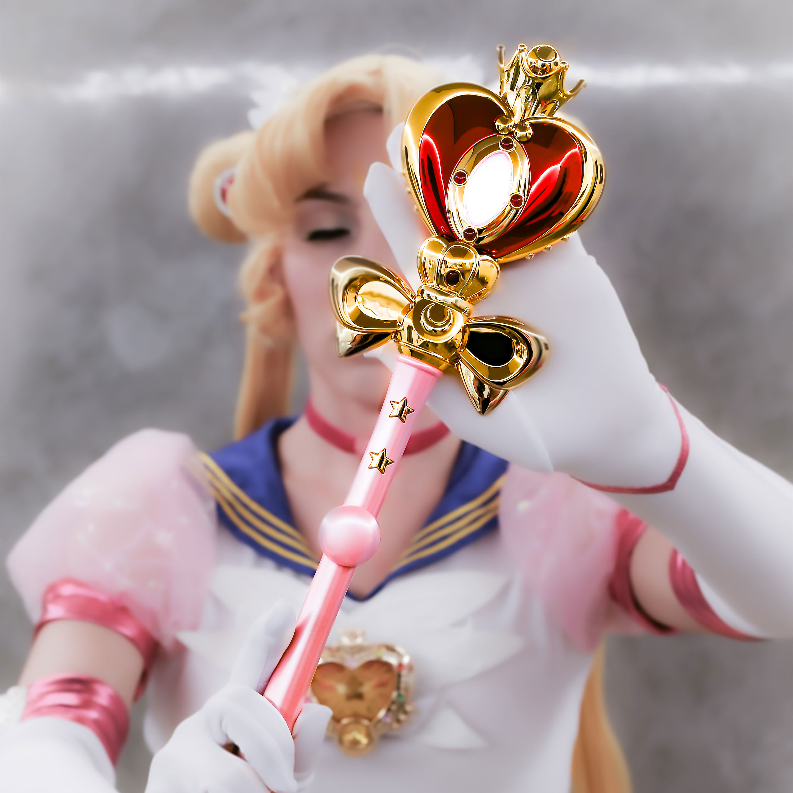 Sailor Moon - Kosmisches Zepter der Mondherzen Replik