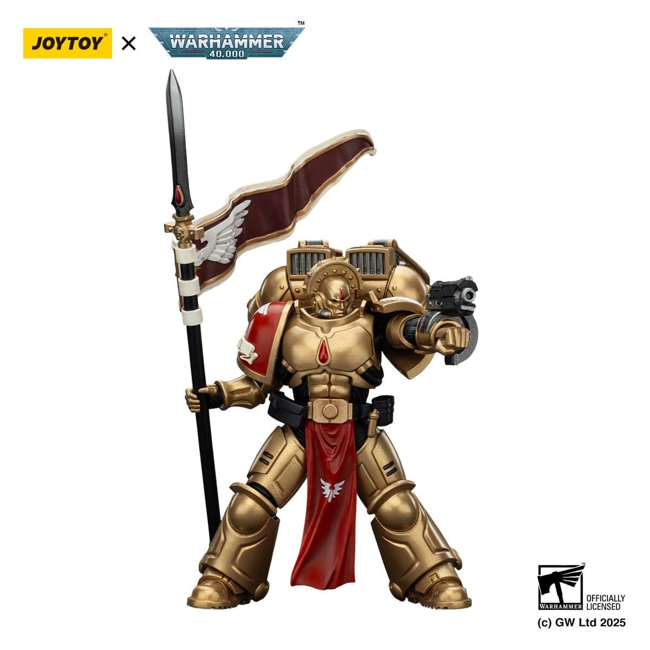 Warhammer 40,000 : Combat Patrol Blood Angels Figurine articulée Sanguinary Guard 3 avec Angelus Boltgun et Encarmine Spear 20 cm