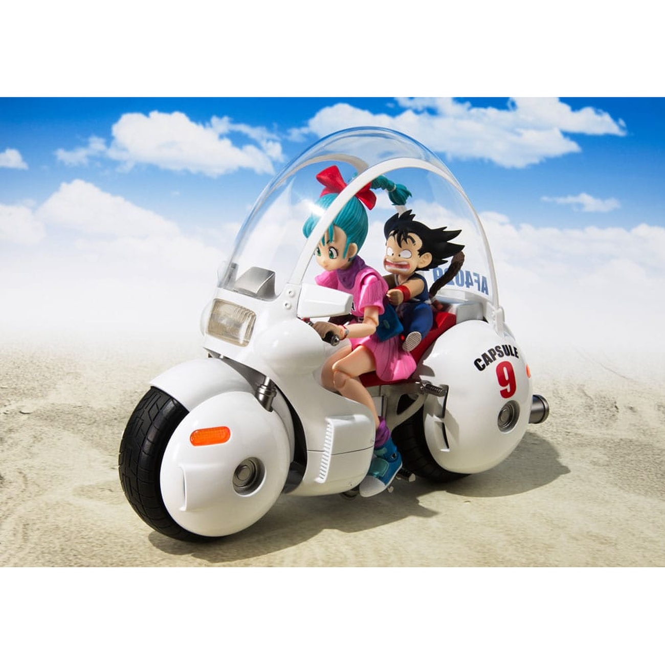 Dragon Ball - Son Goku mit Bulma's Motorcycle Hoipoi Capsule No. 9 S.H. Figuarts Figurenset