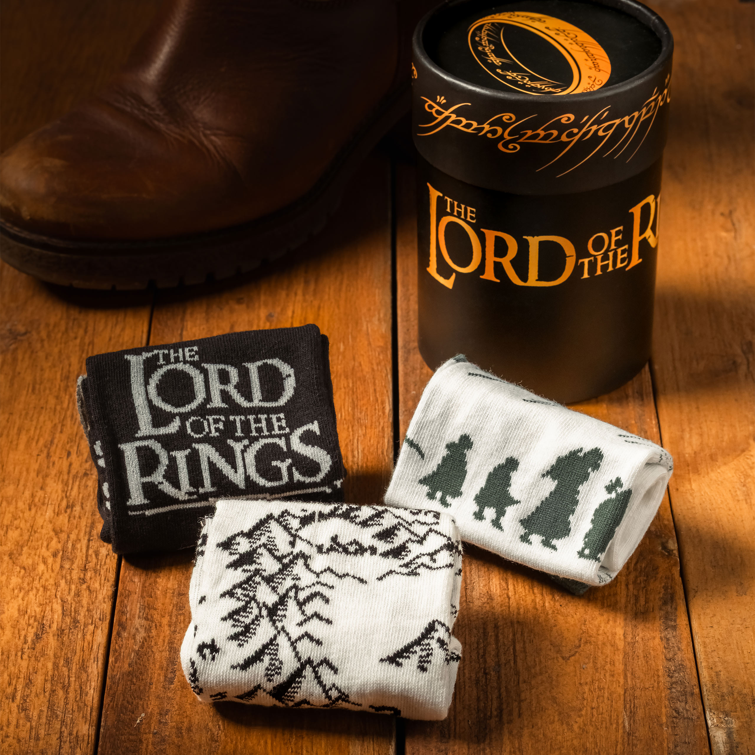 El Señor de los Anillos - La Comunidad Calcetines Pack de 3 en Caja de Regalo