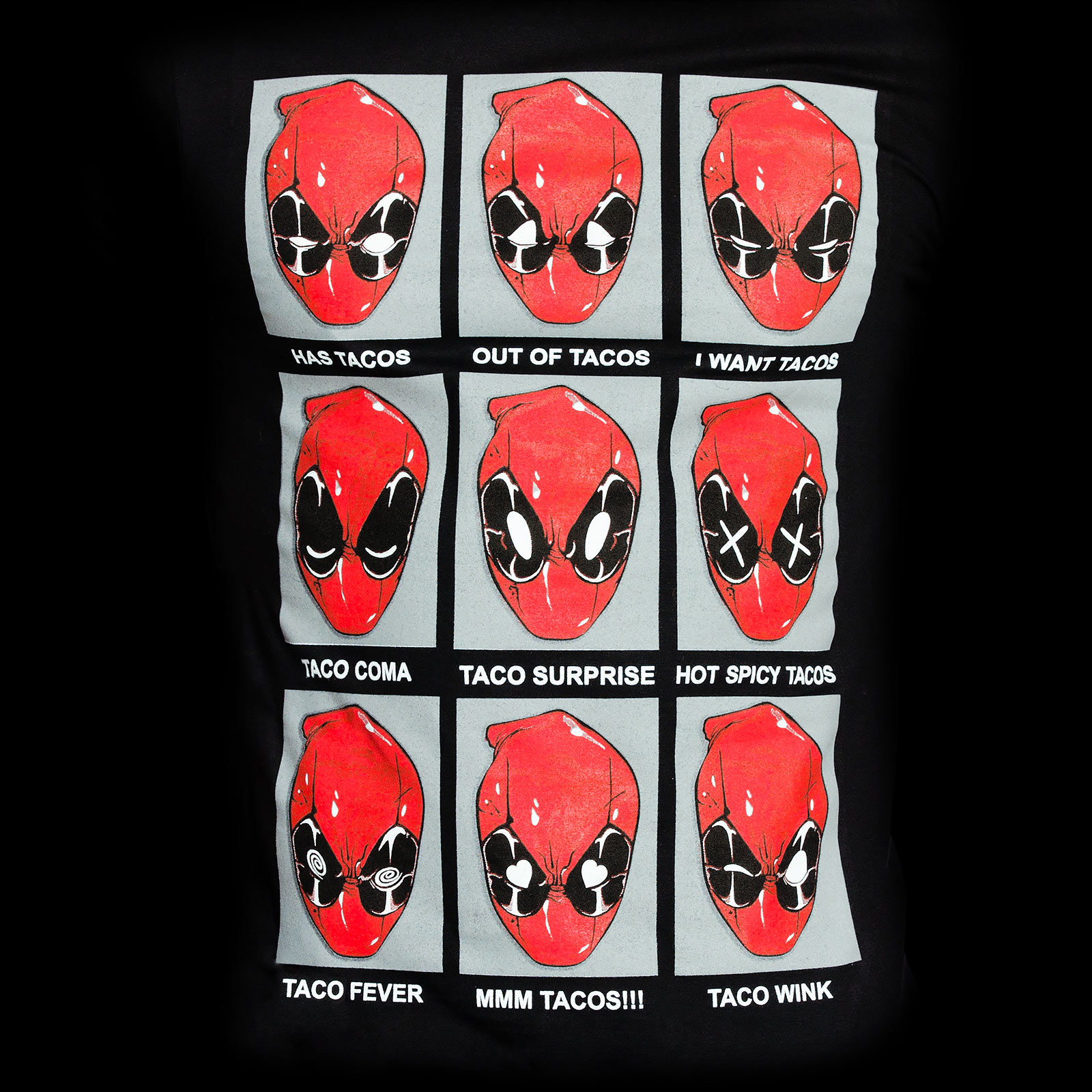 Deadpool - Emotions T-Shirt schwarz