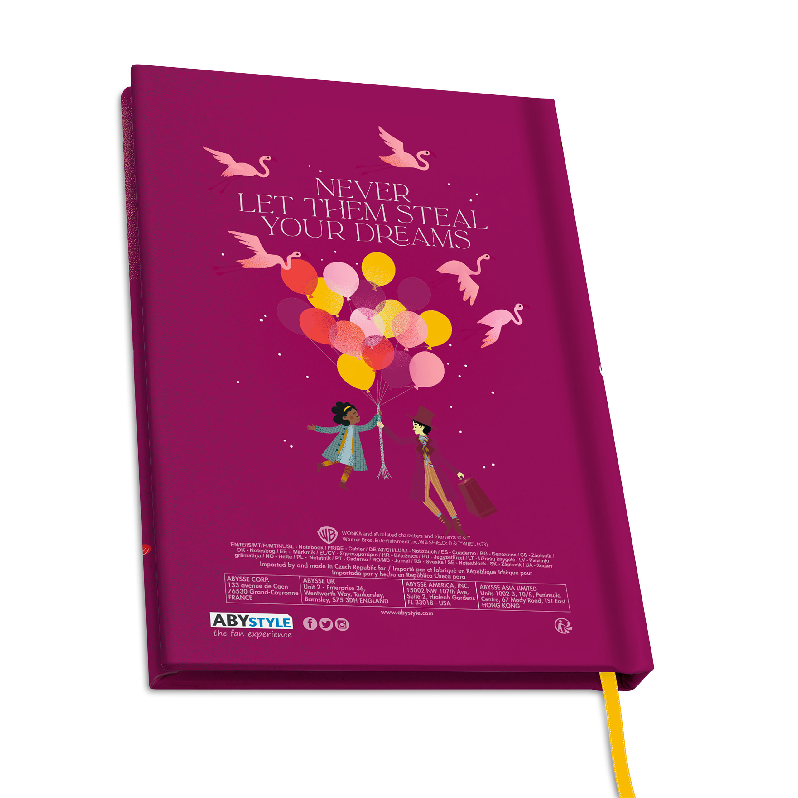 Willy Wonka Notitieboek Wonka Dreams - Charlie en de Chocoladefabriek