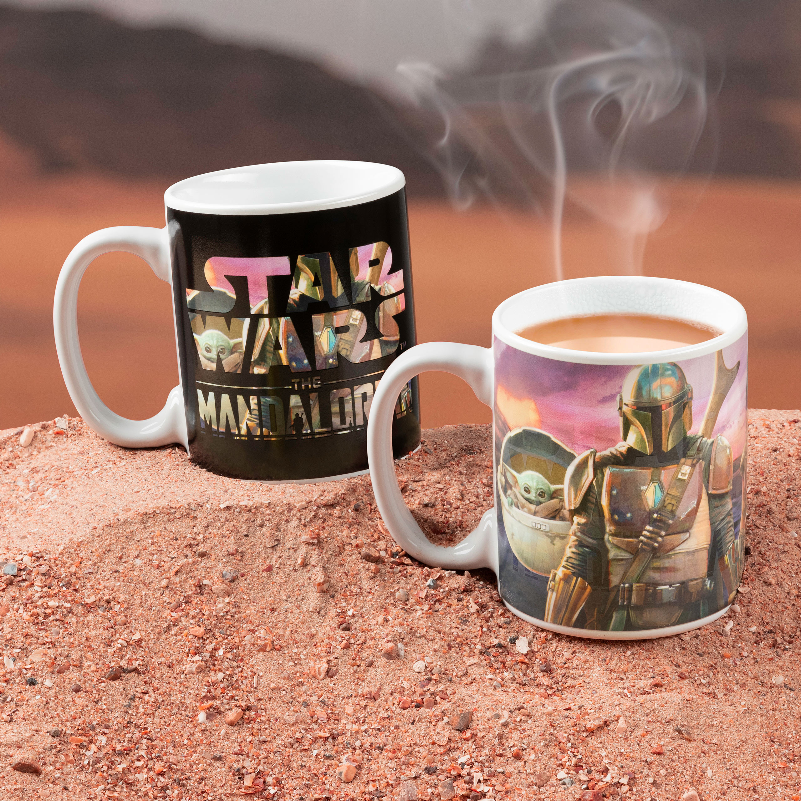 The Mandalorian Collage Thermal Effect Mug - Star Wars