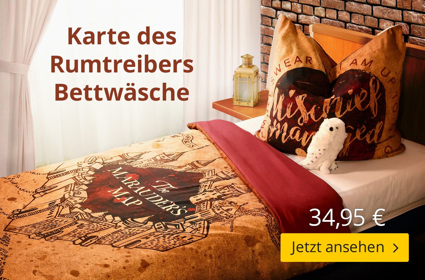 Harry Potter - Karte des Rumtreibers Bettwäsche - 34,95€