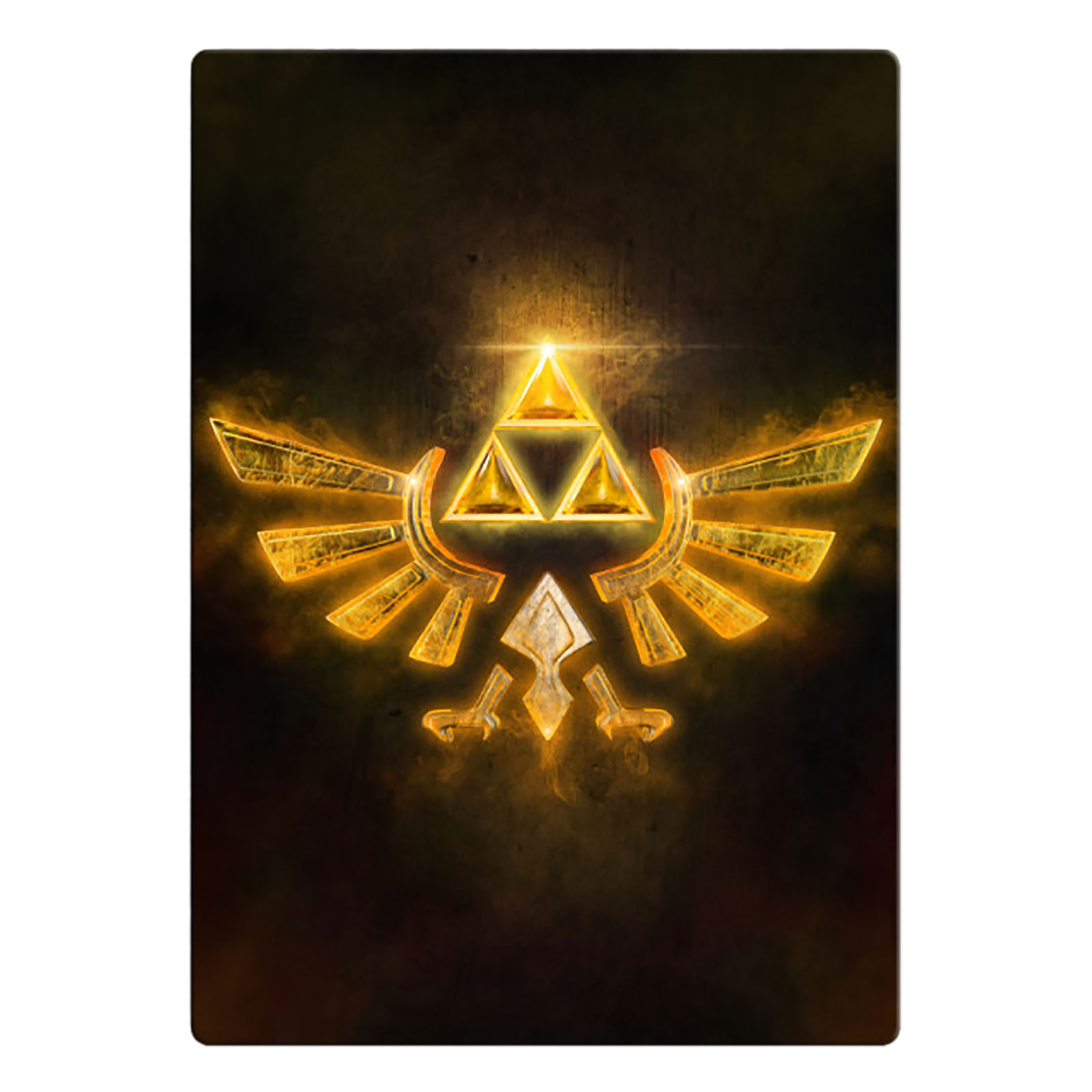 Poster métallique du logo Hyrule pour les fans de Zelda