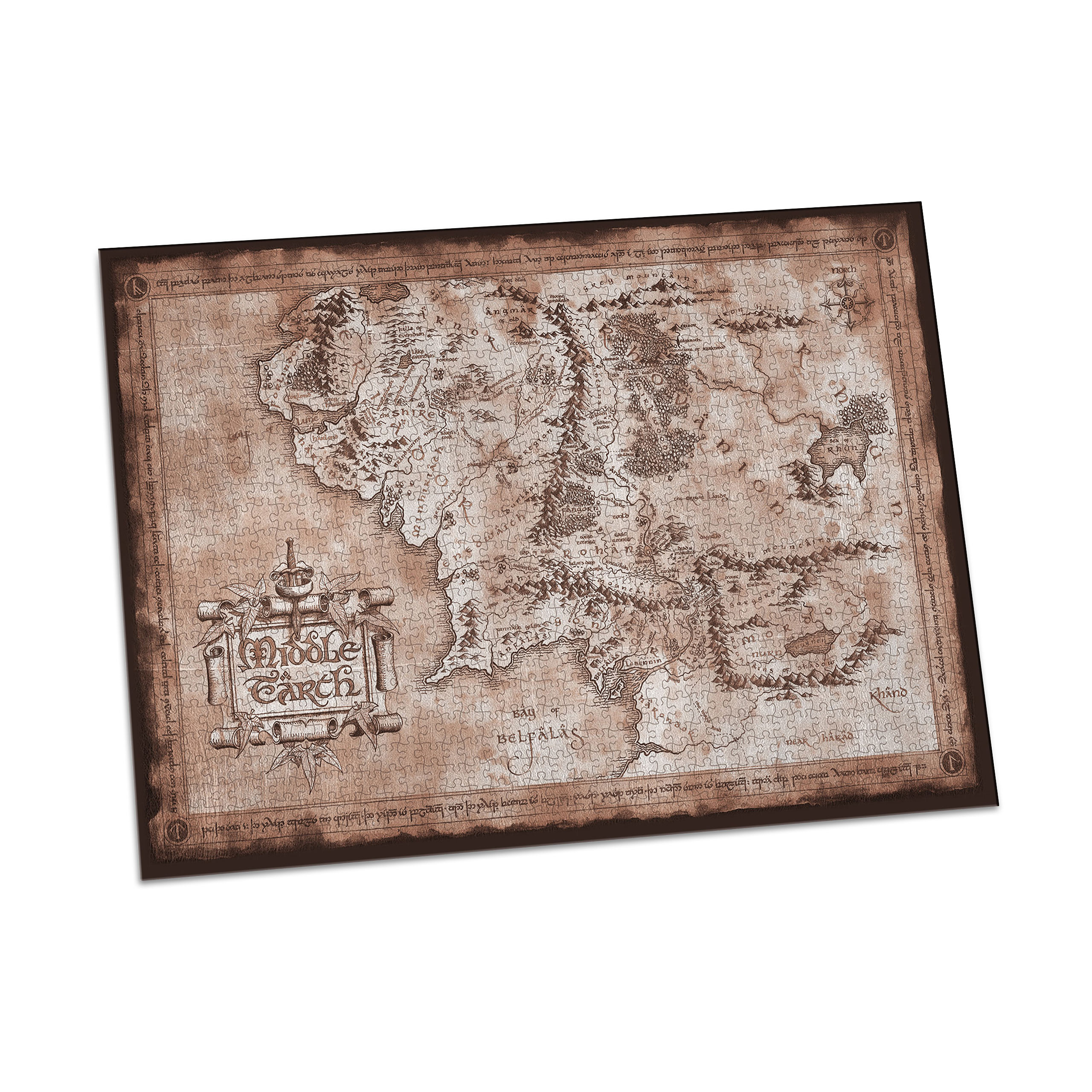 Heer der Ringen - Kaart van Midden-aarde Puzzel