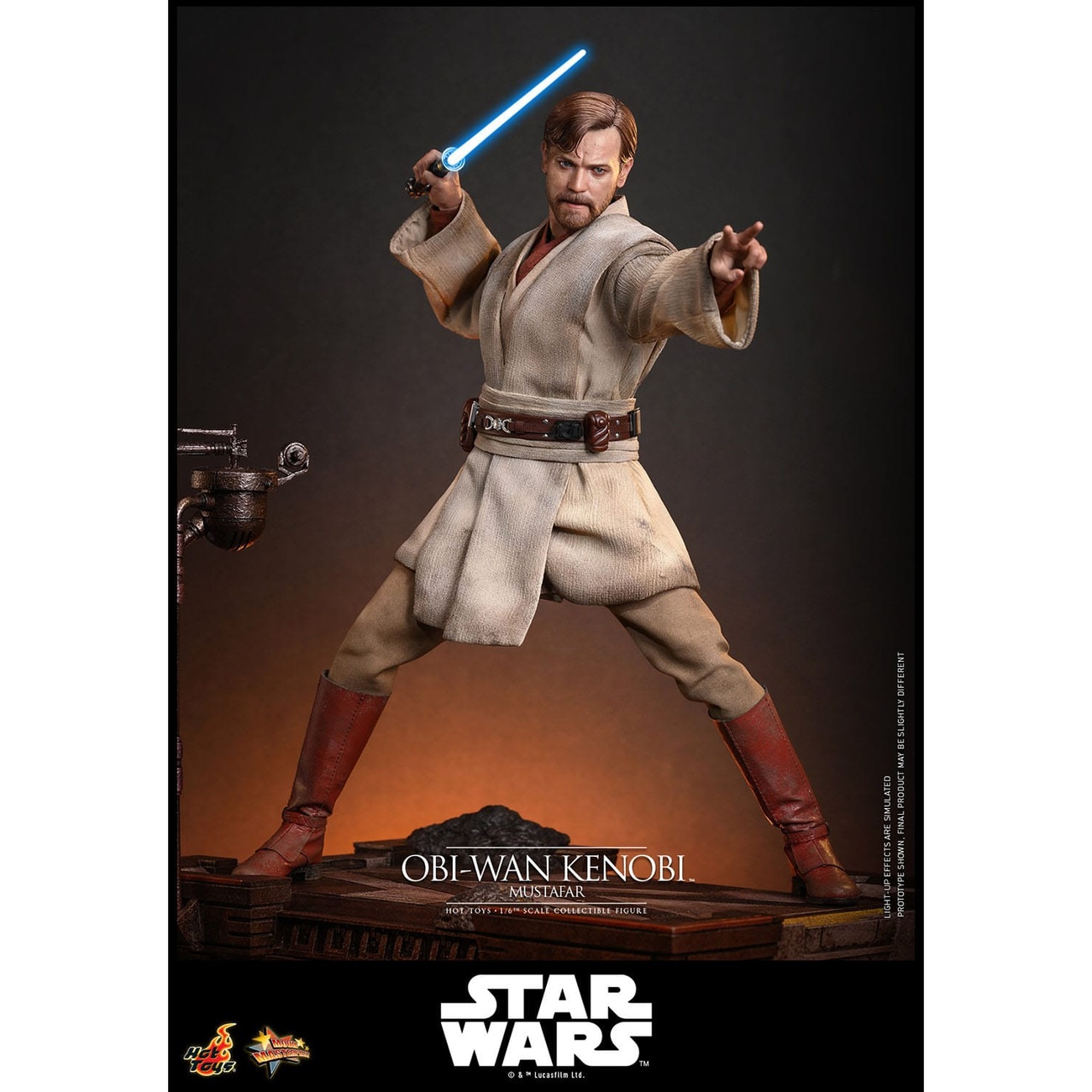 Star Wars Episodio III: La venganza de los Sith – Obi-Wan Kenobi (Mustafar) figura de acción Masterpiece 1:6