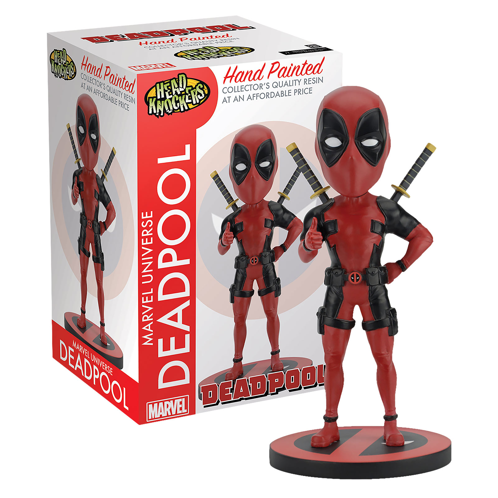 Figurine à tête branlante Deadpool Head Knockers Deluxe