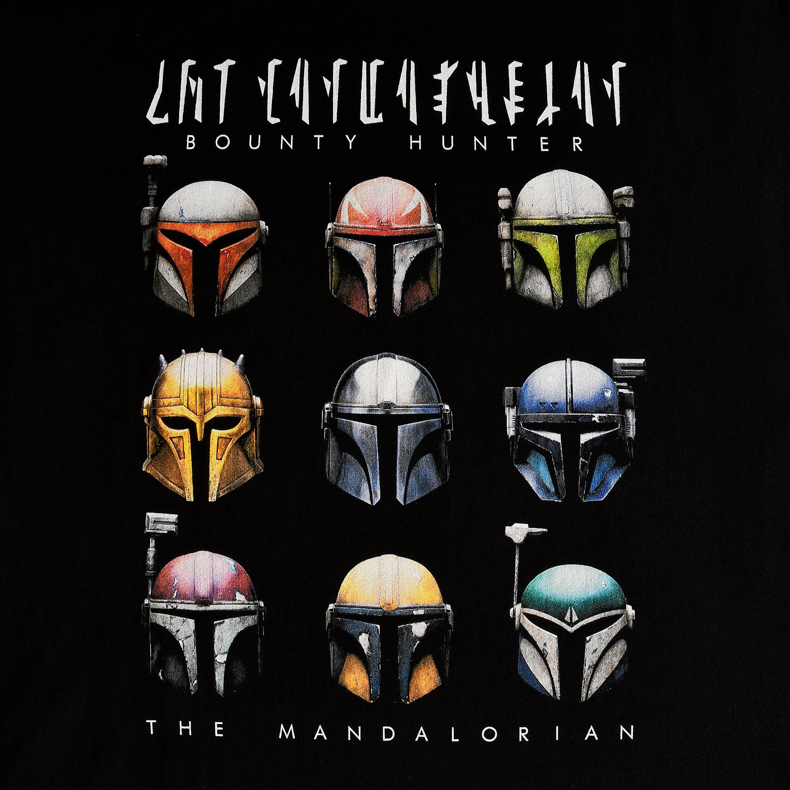 Star Wars - Mandalorian Helmets T-Shirt schwarz