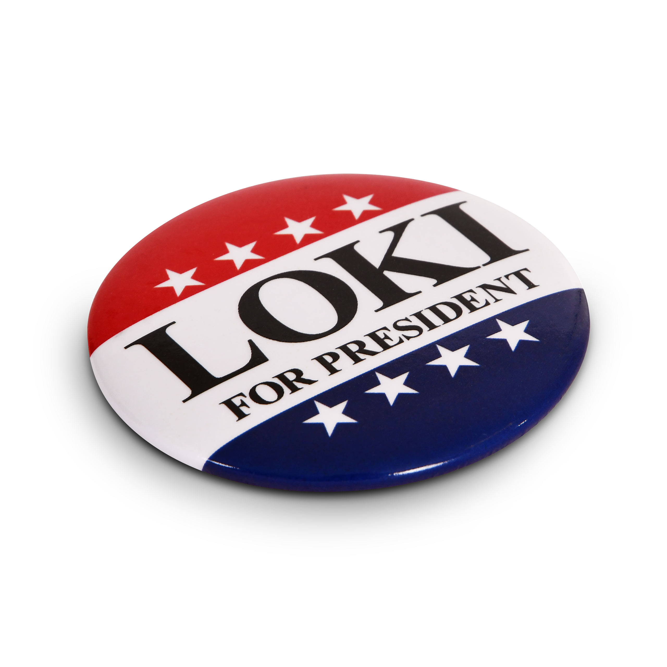 Bouton Pour le Président pour les fans de Loki