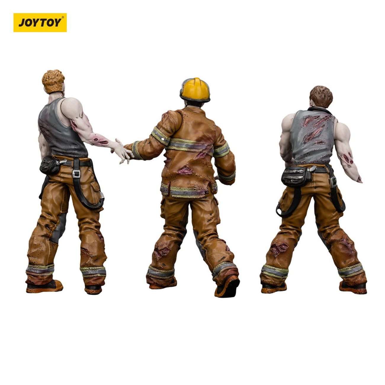 Zombie Dark Source actionfigurer 3-pack Firefighters 8 cm