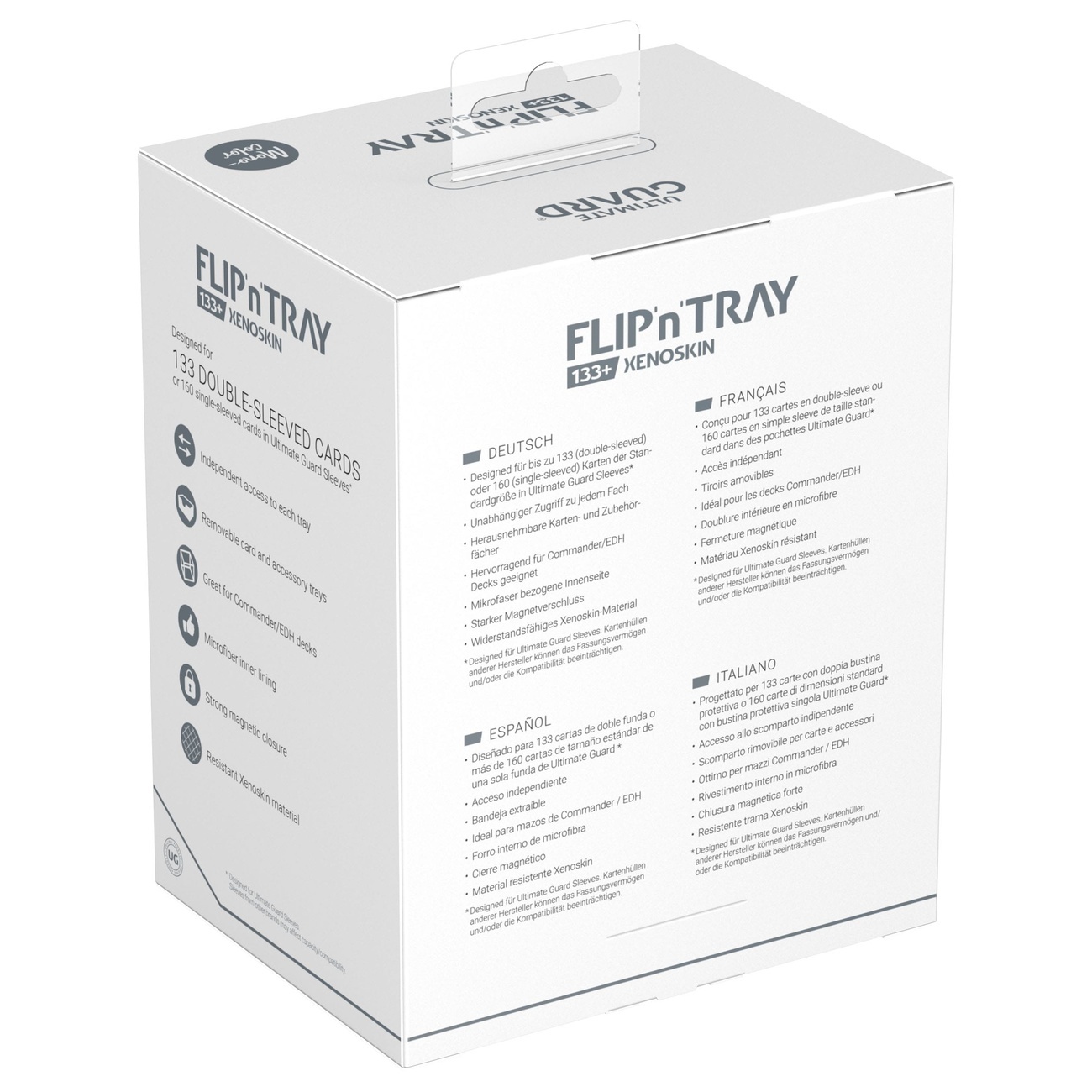 Ultimate Guard Flip'n'Tray 133+ Xenoskin – Biały