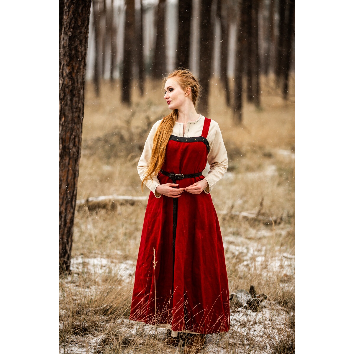 Medieval Viking Overdress Alena red